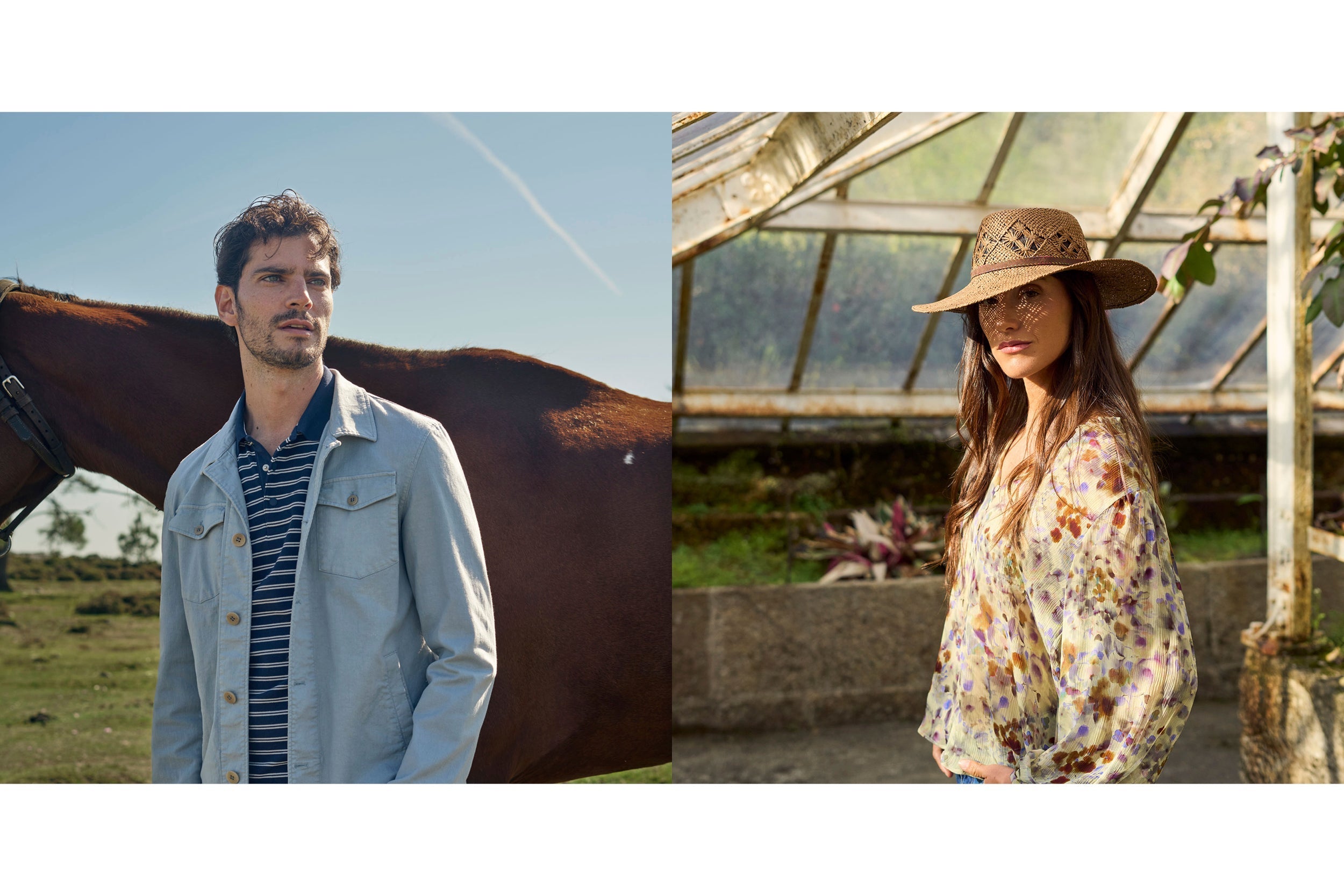 Imagenes de campaña de Florentino de Primavera Verano de 2026 de Hombre y de Mujer