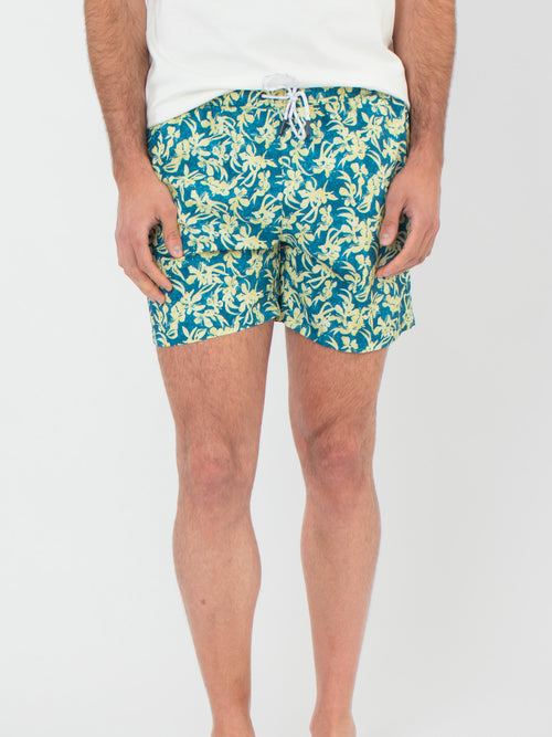Print swim shorts