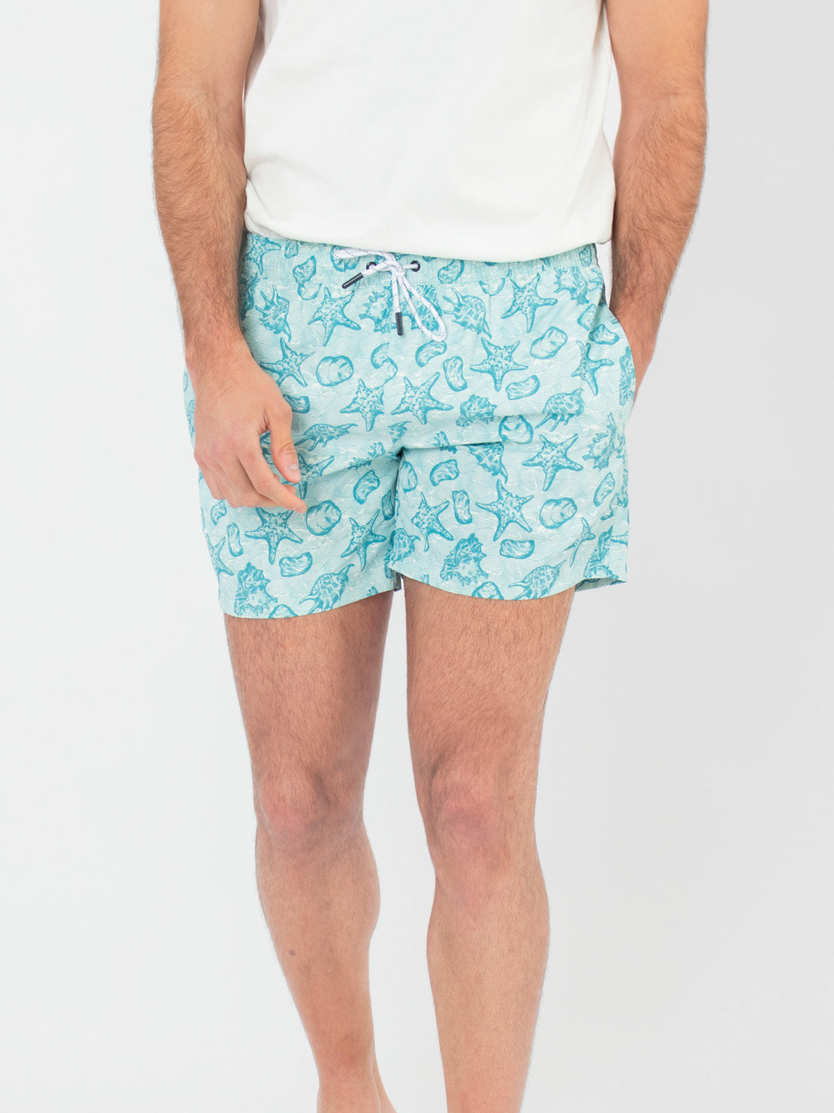 Bañador estampado marino