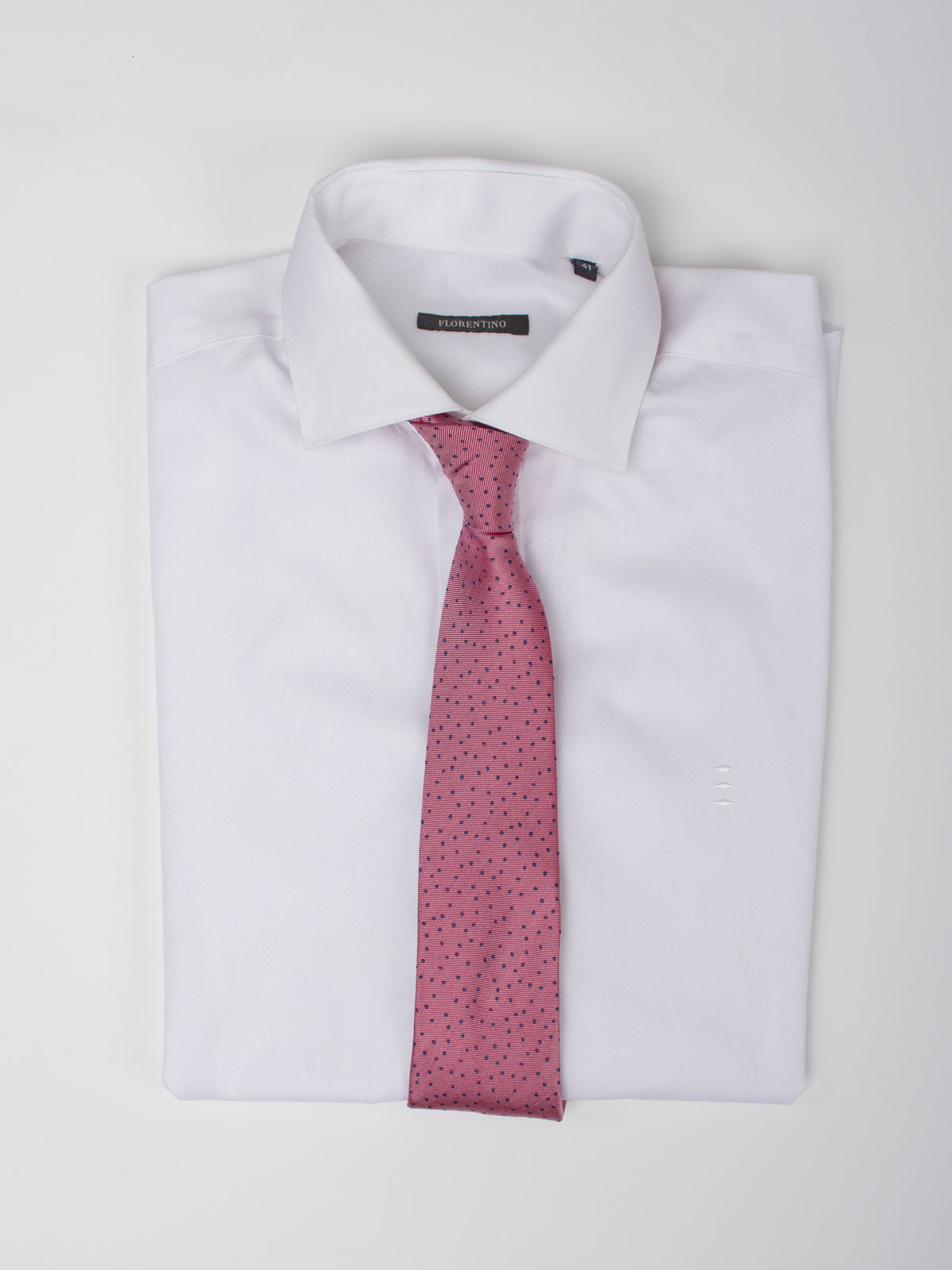 Corbata sarga seda con topos