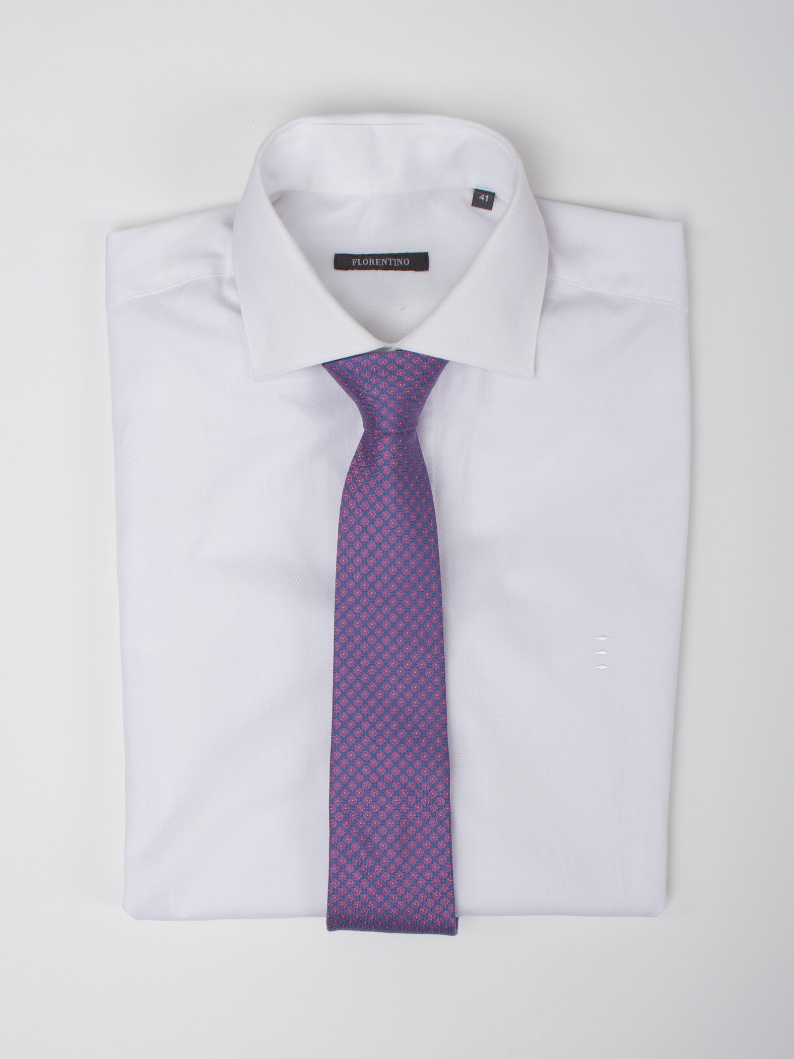 Corbata seda motivo flores