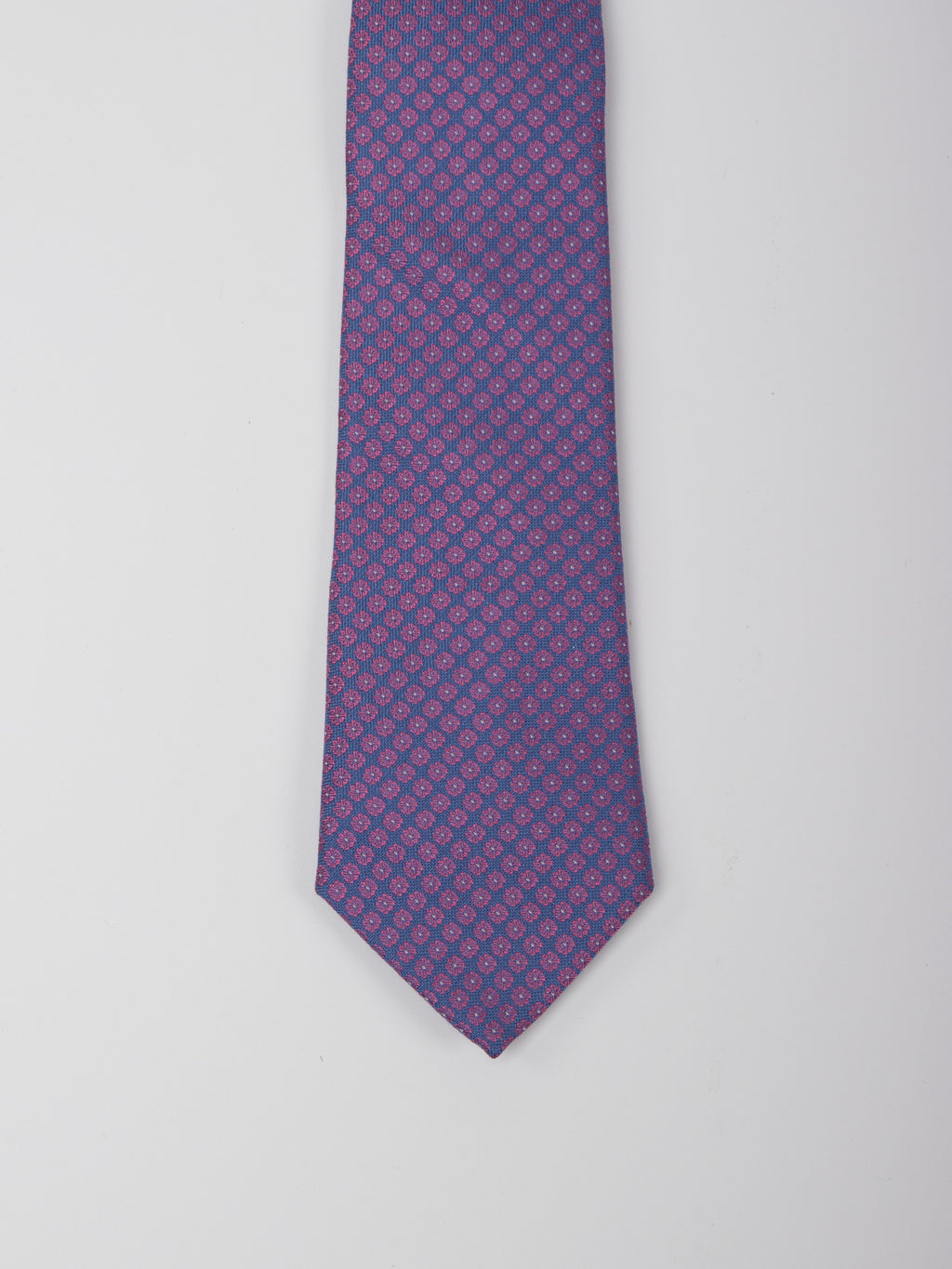 Corbata seda motivo flores