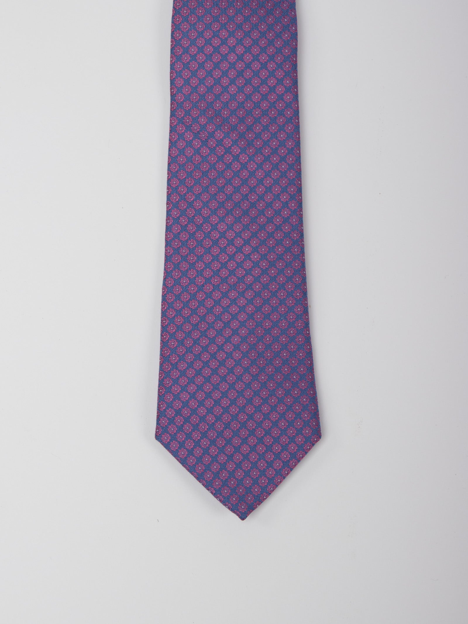 Corbata seda motivo flores