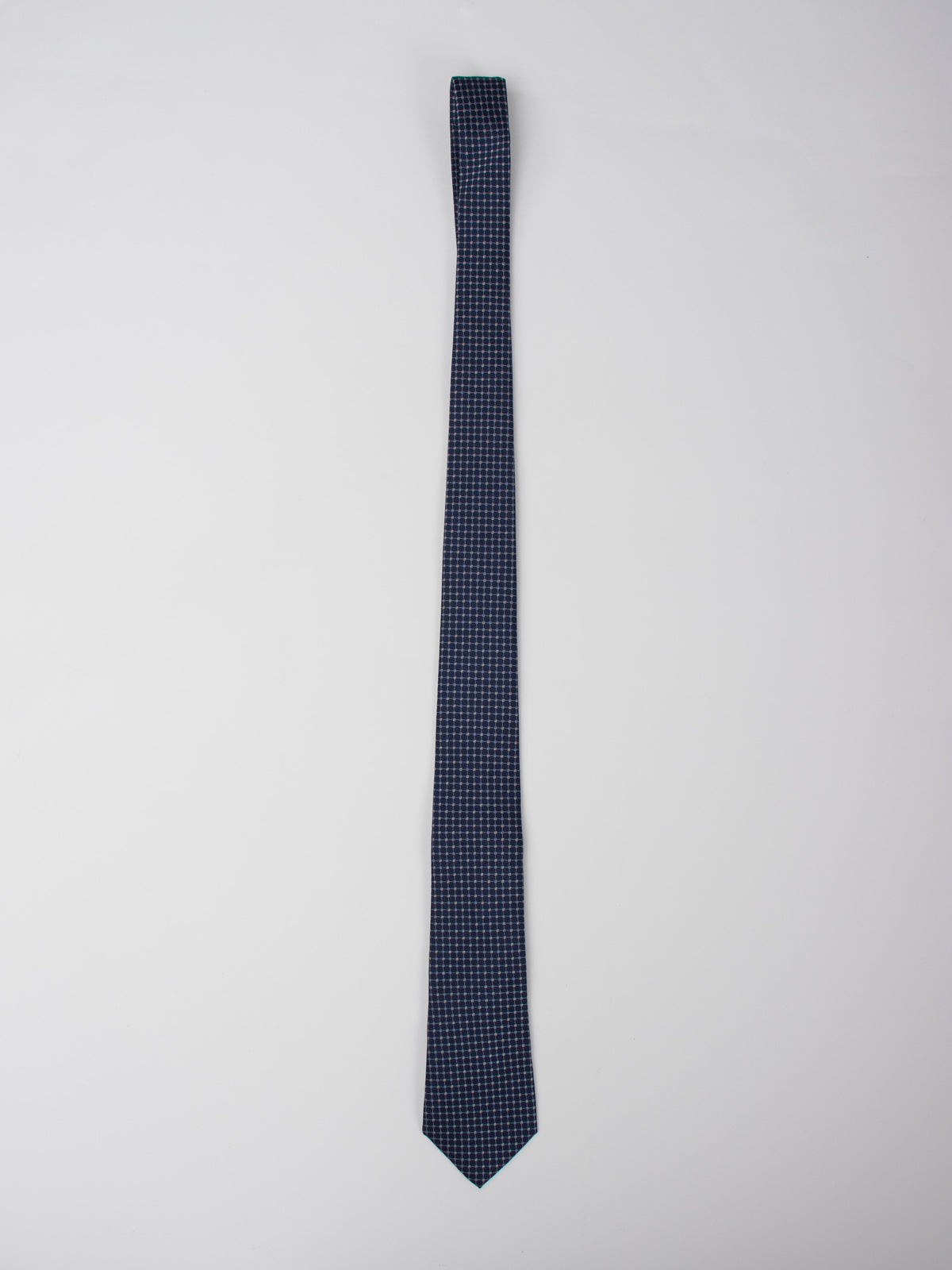 Corbata seda motivos geométricos