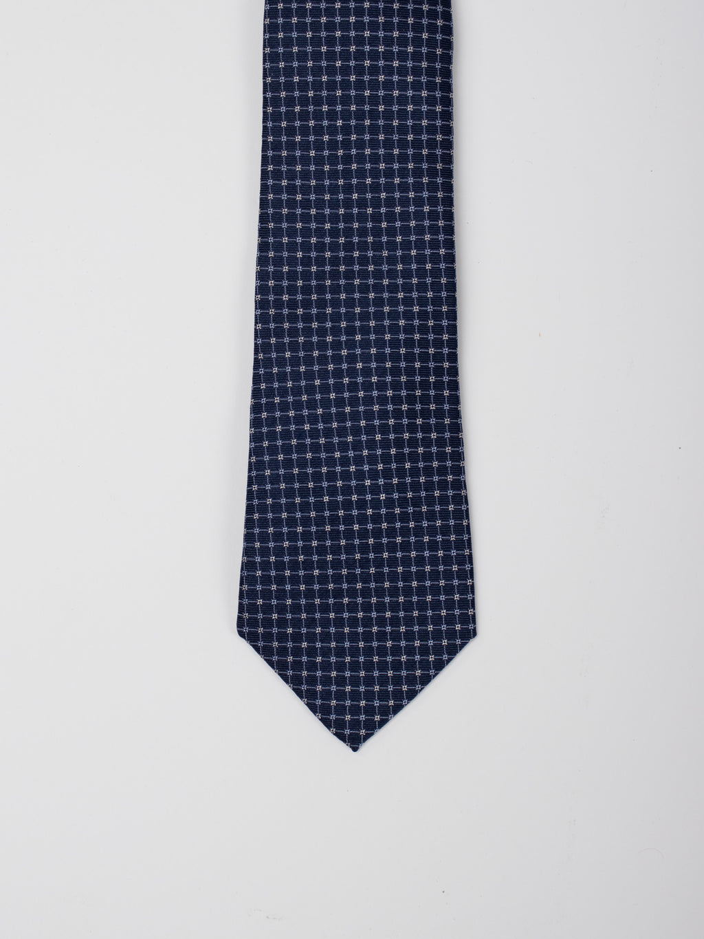 Corbata seda motivos geométricos