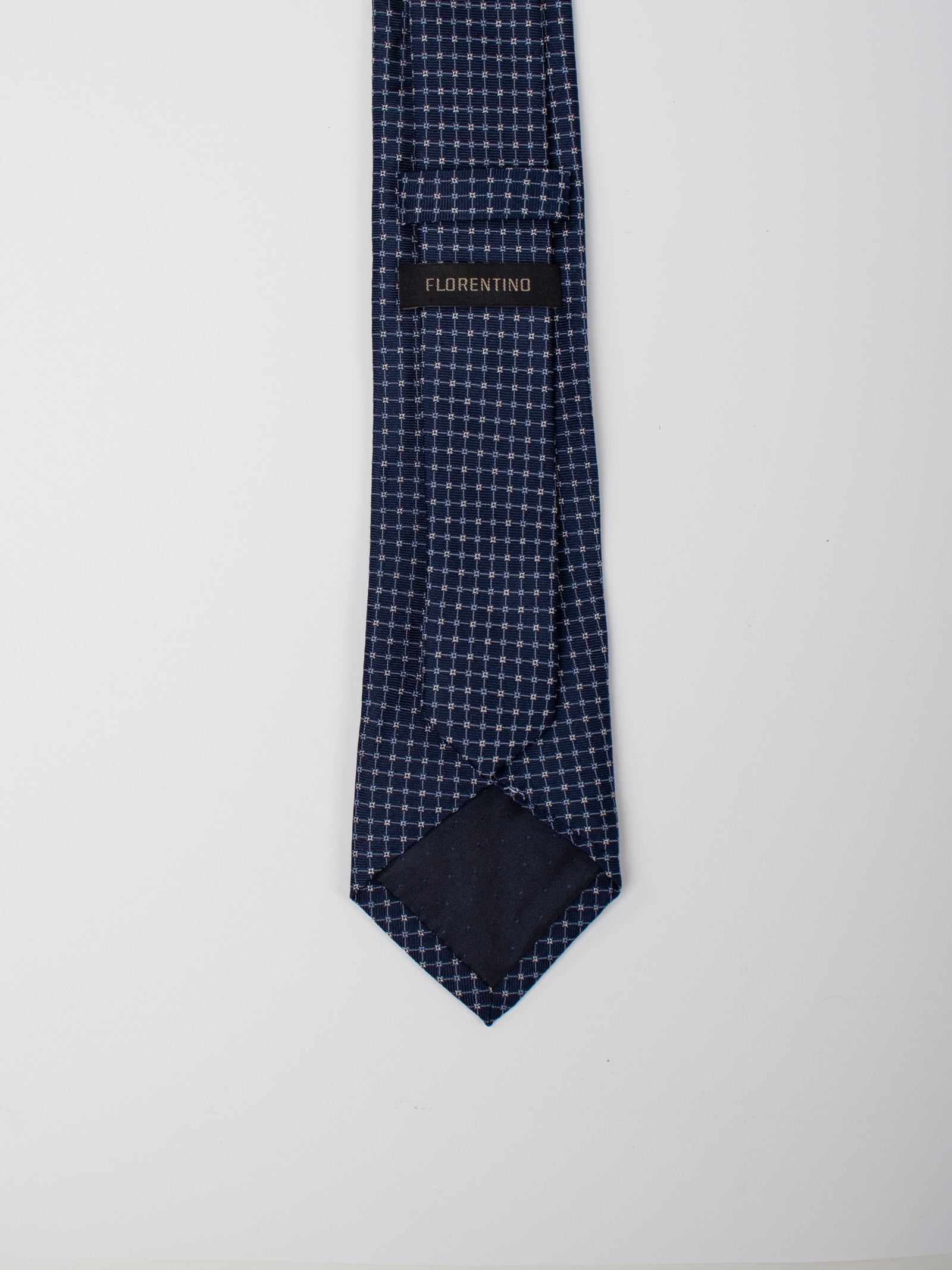 Corbata seda motivos geométricos
