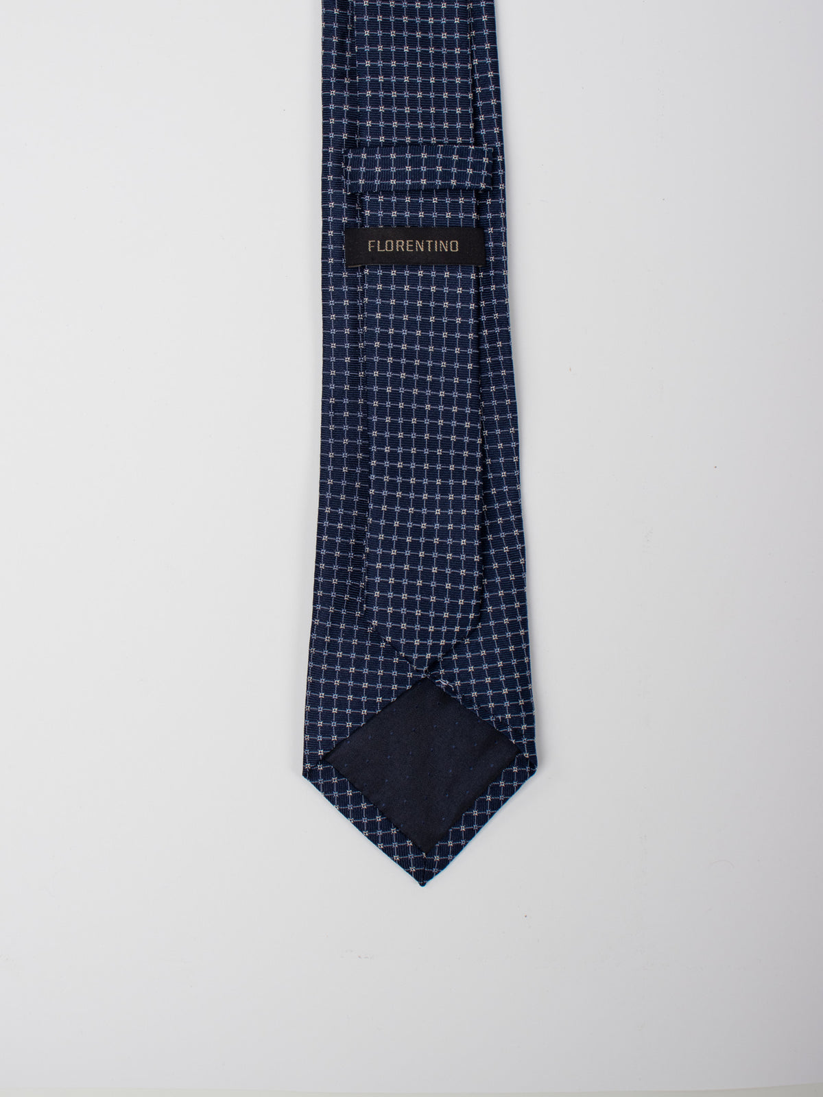 Corbata seda motivos geométricos