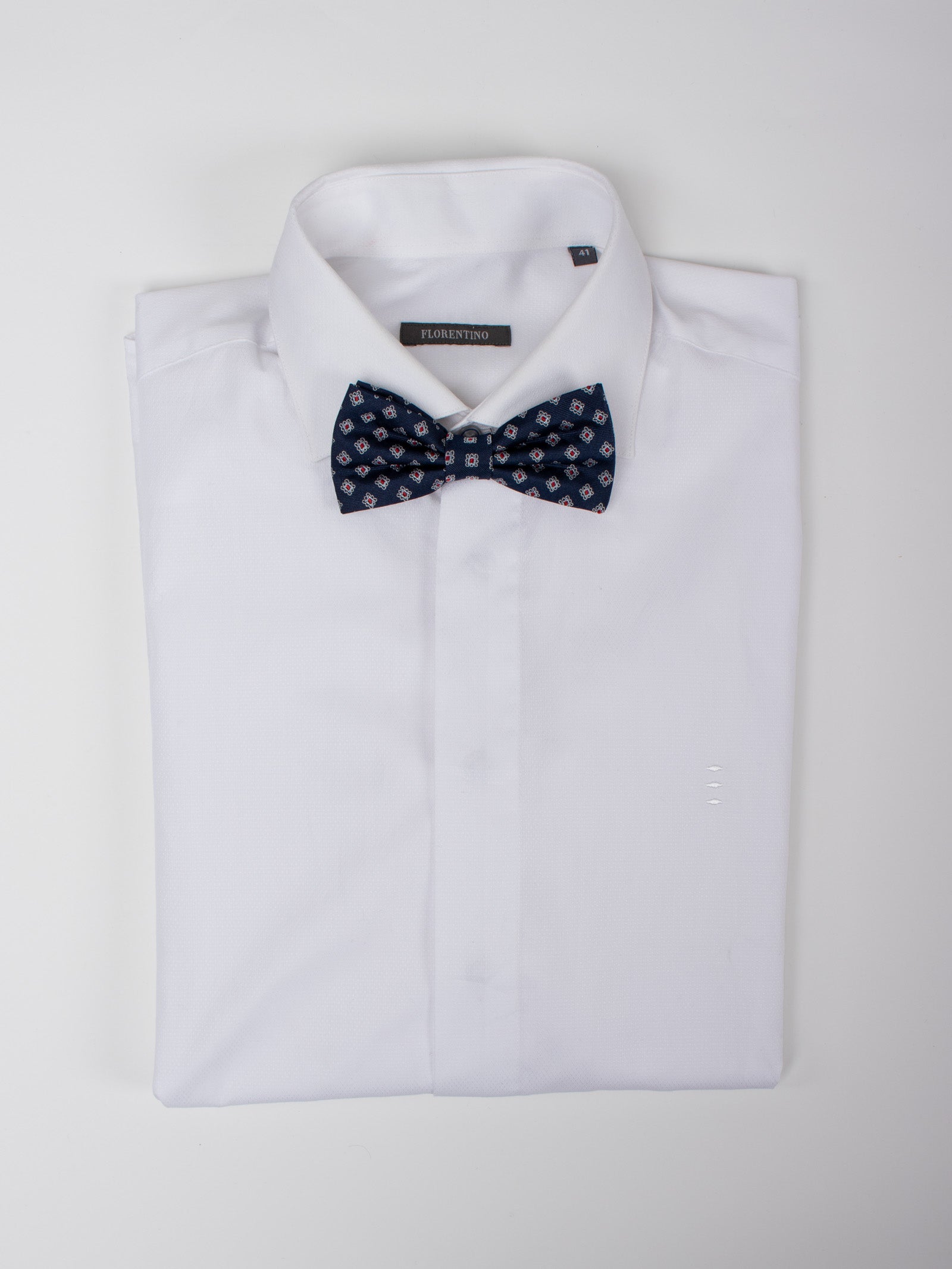 Pajarita seda motivos geométricos