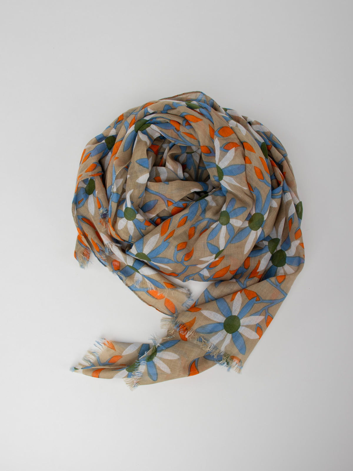 Fular estampado flores