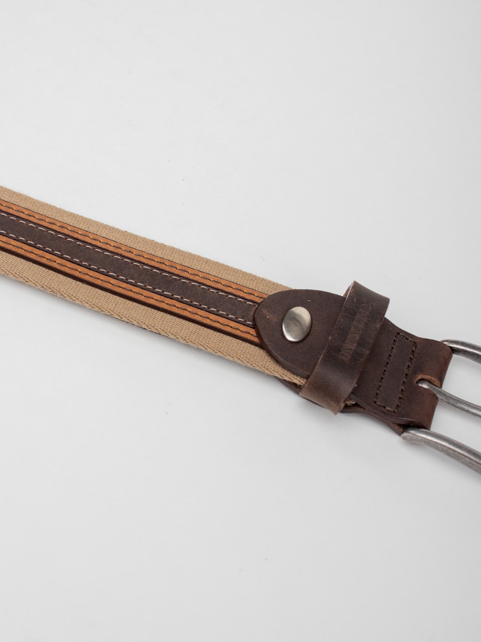 Cinturón piel combinada