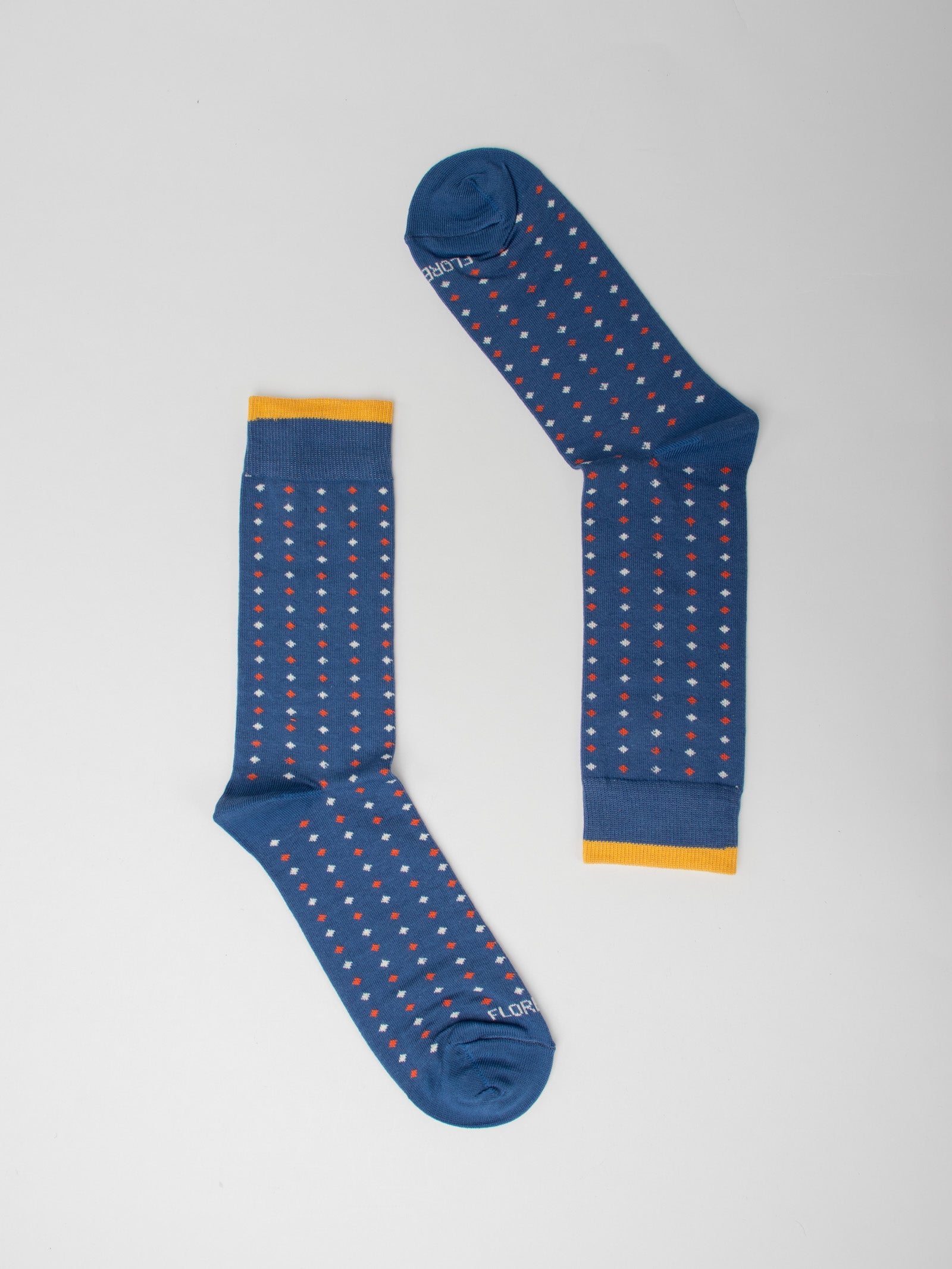 Rhombus design socks