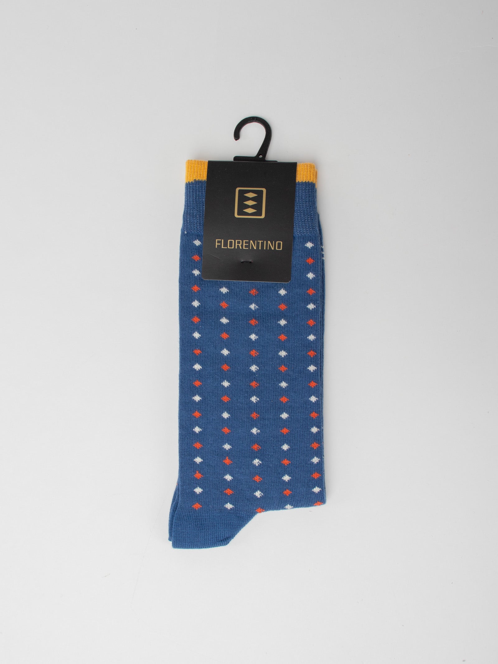 Rhombus design socks