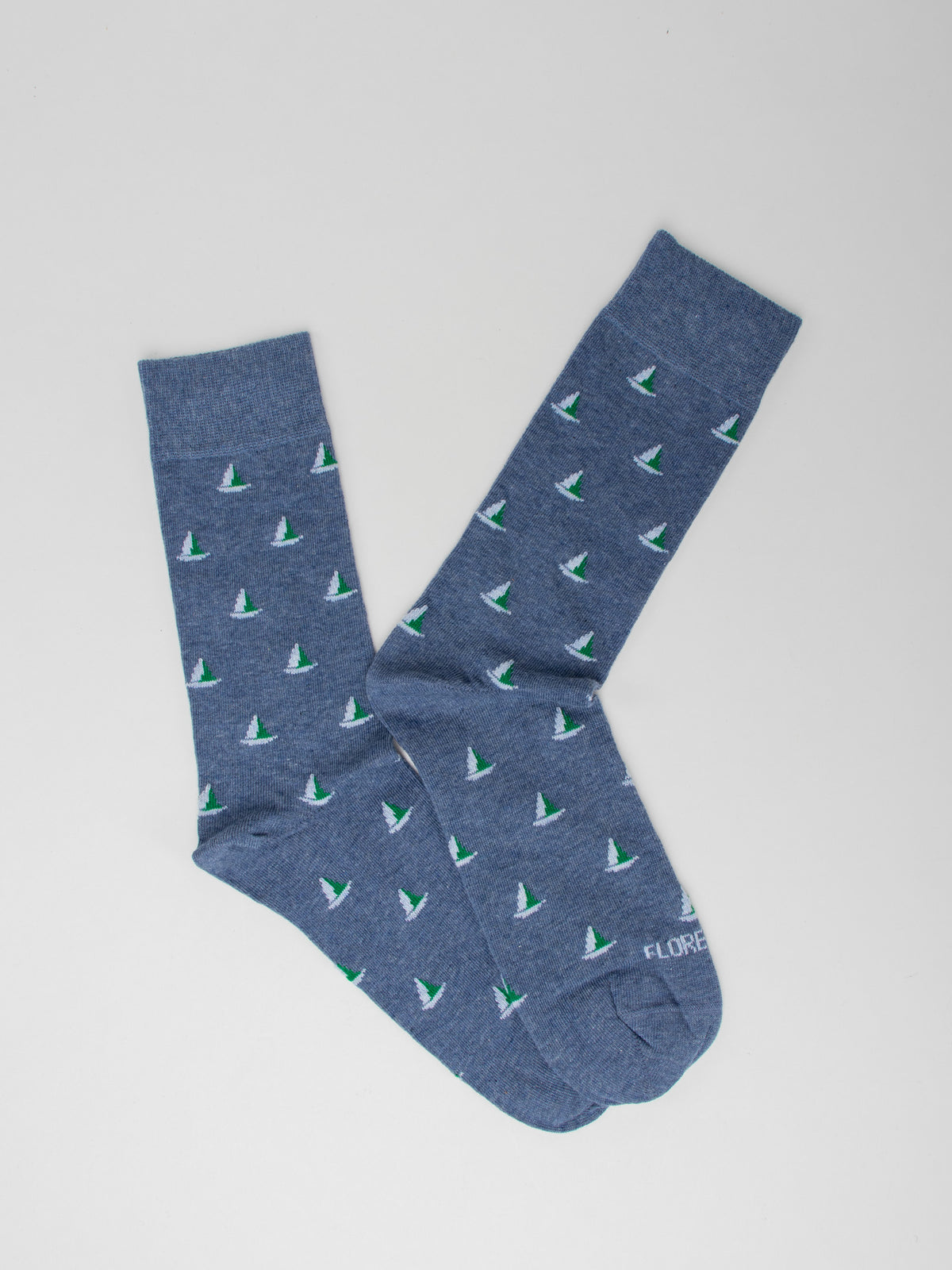 Calcetín diseño veleros
