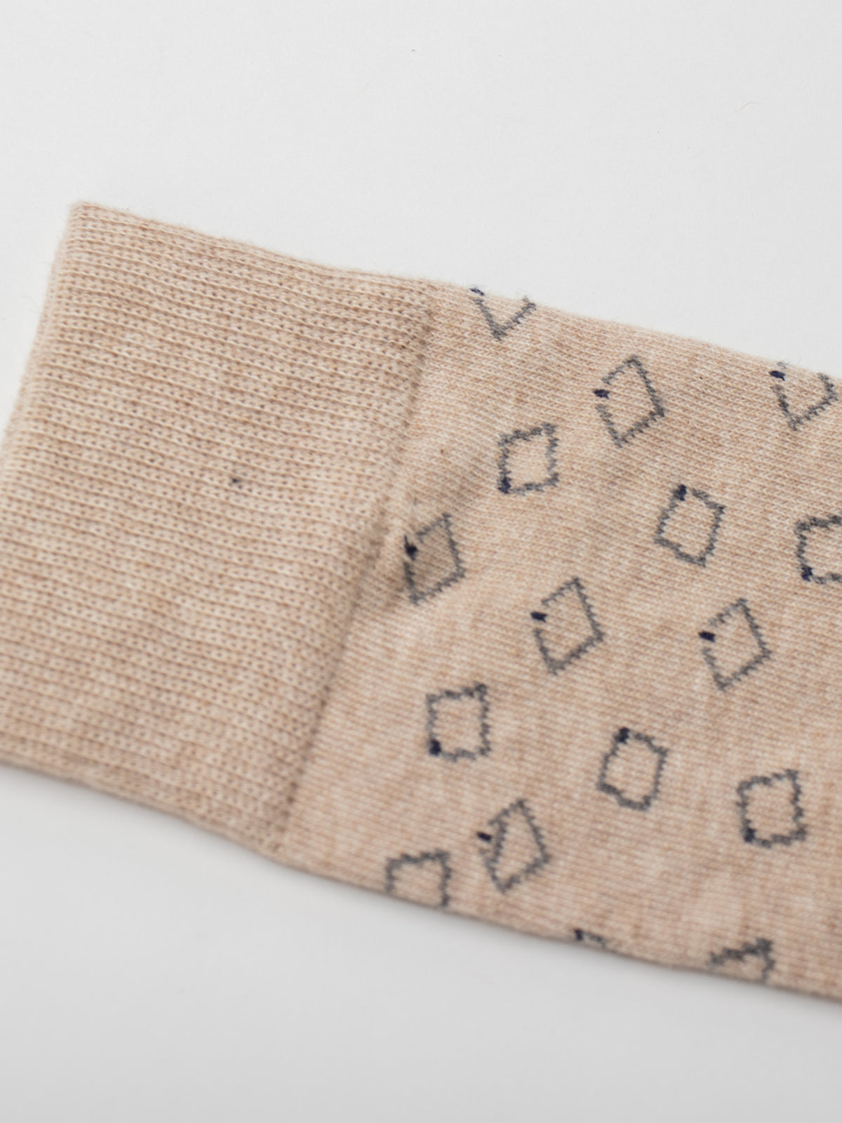 Socks with geometric pattern