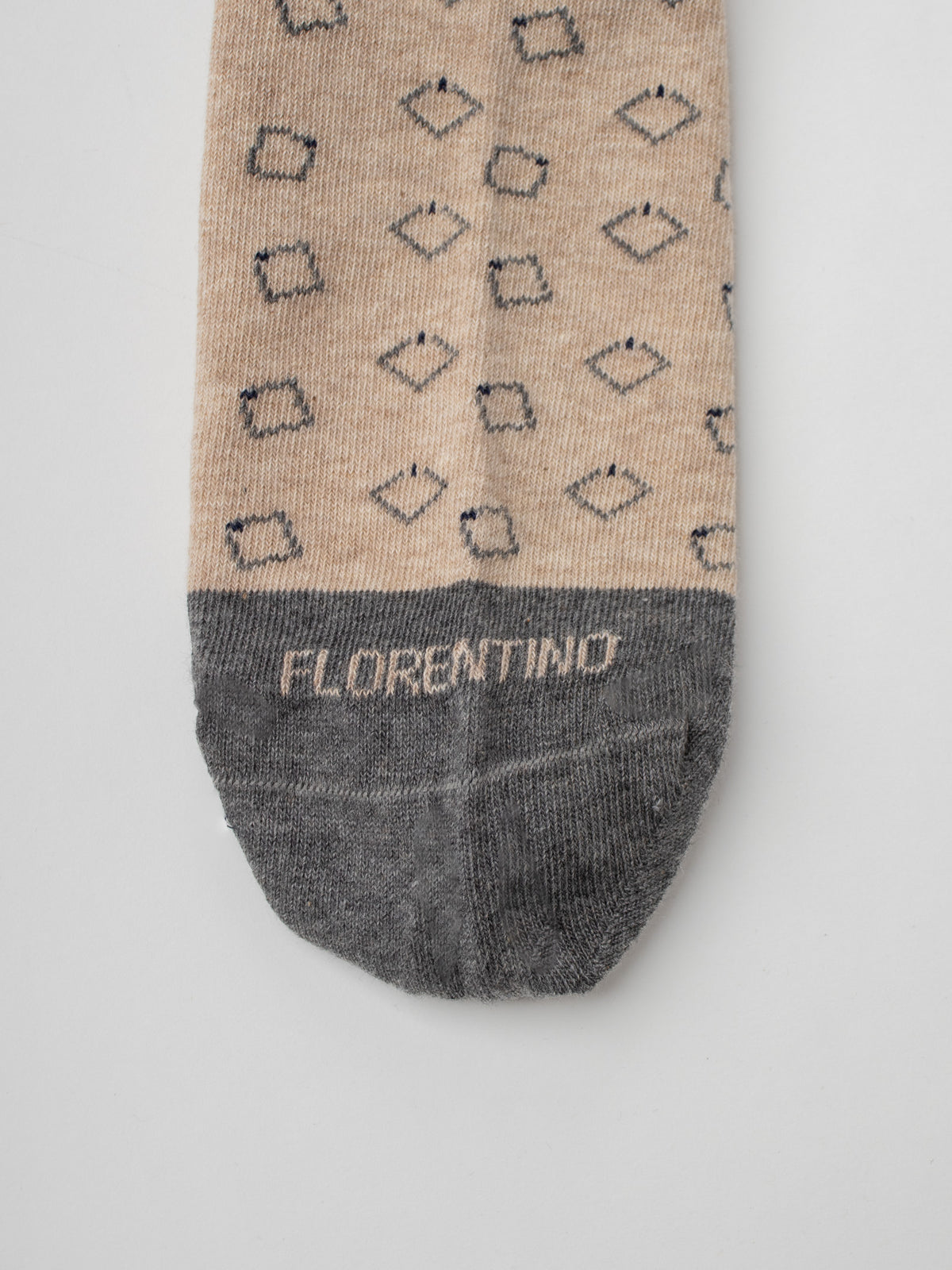 Socks with geometric pattern