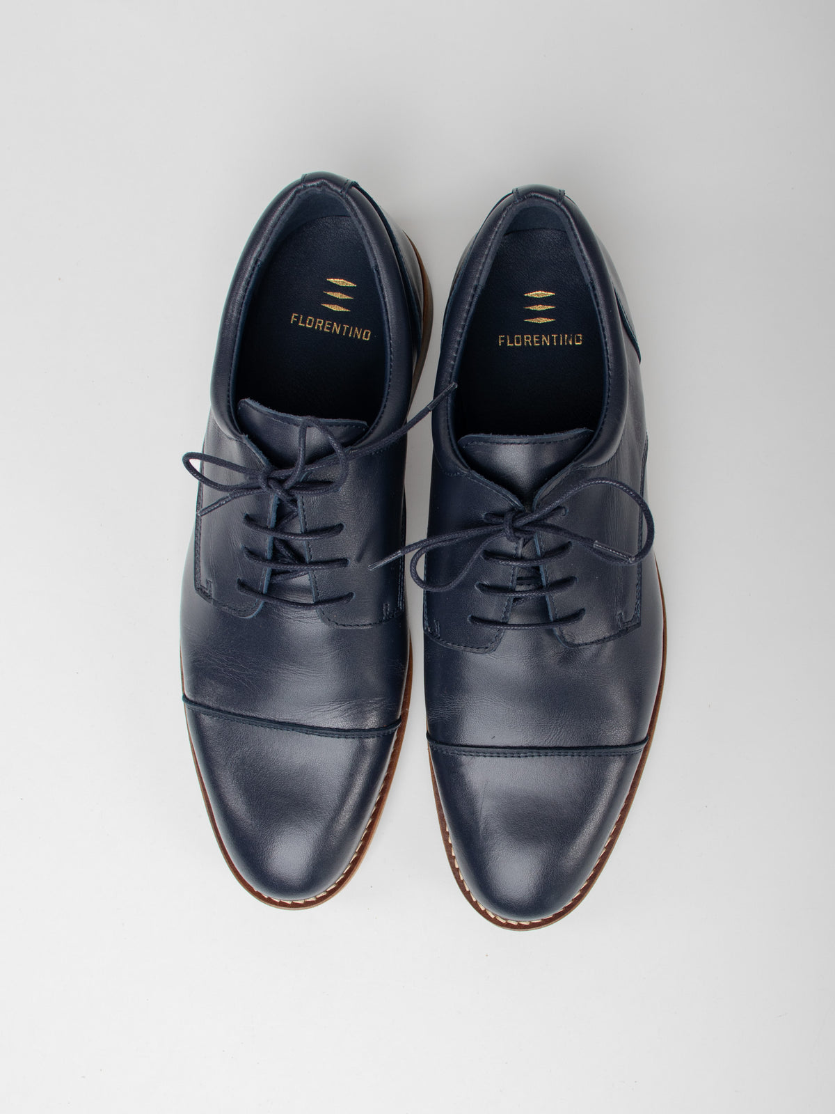 Leather blucher shoes