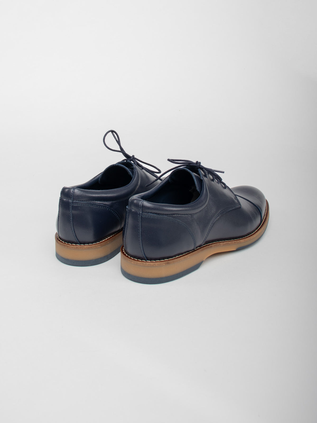 Leather blucher shoes