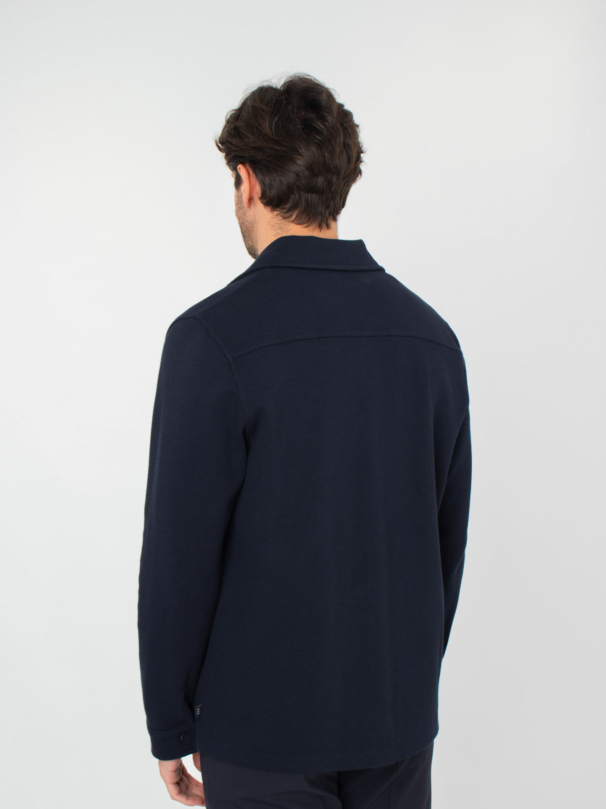 Overshirt with patch pockets