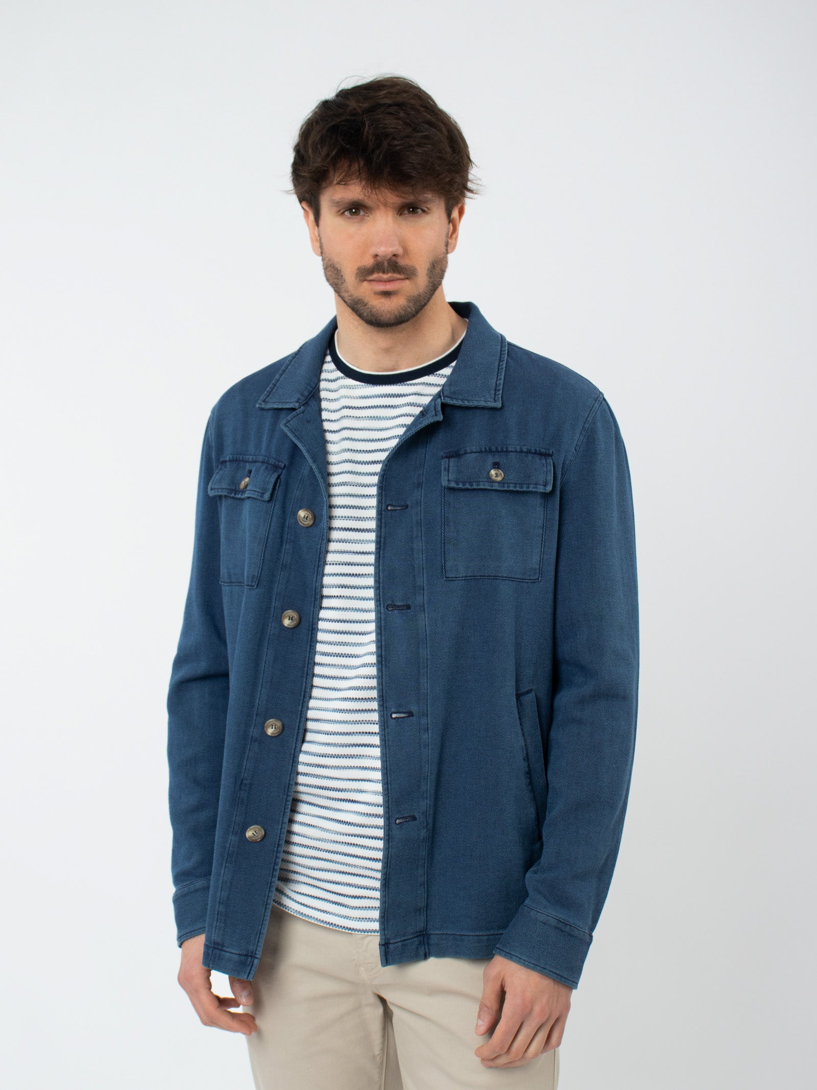 Sobrecamisa denim slim fit