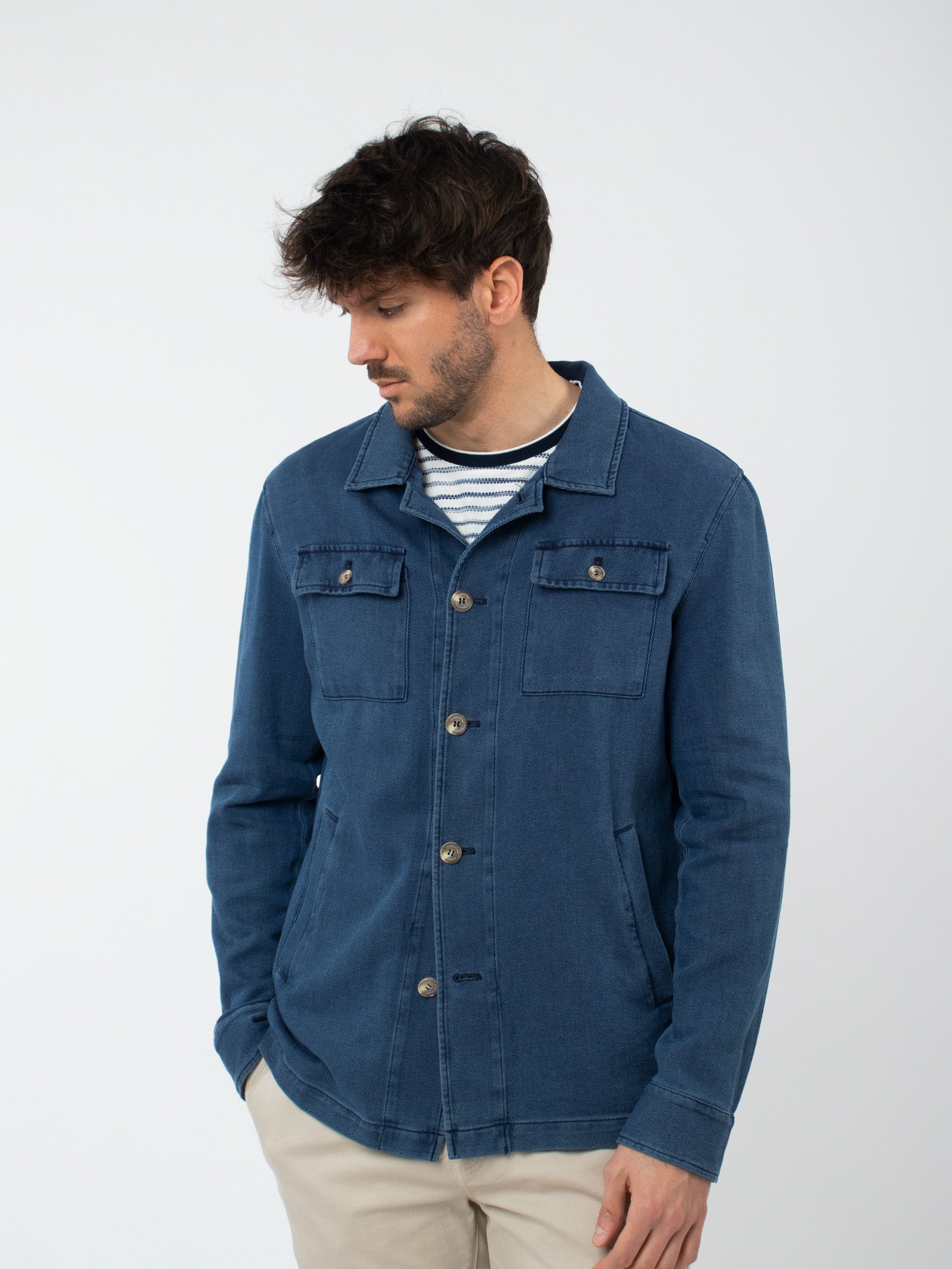 Sobrecamisa denim slim fit