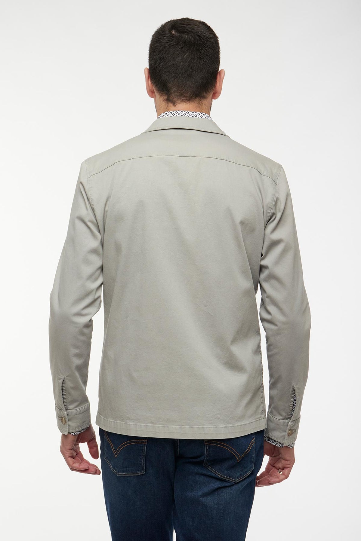 Sobrecamisa micro-espiga slim fit