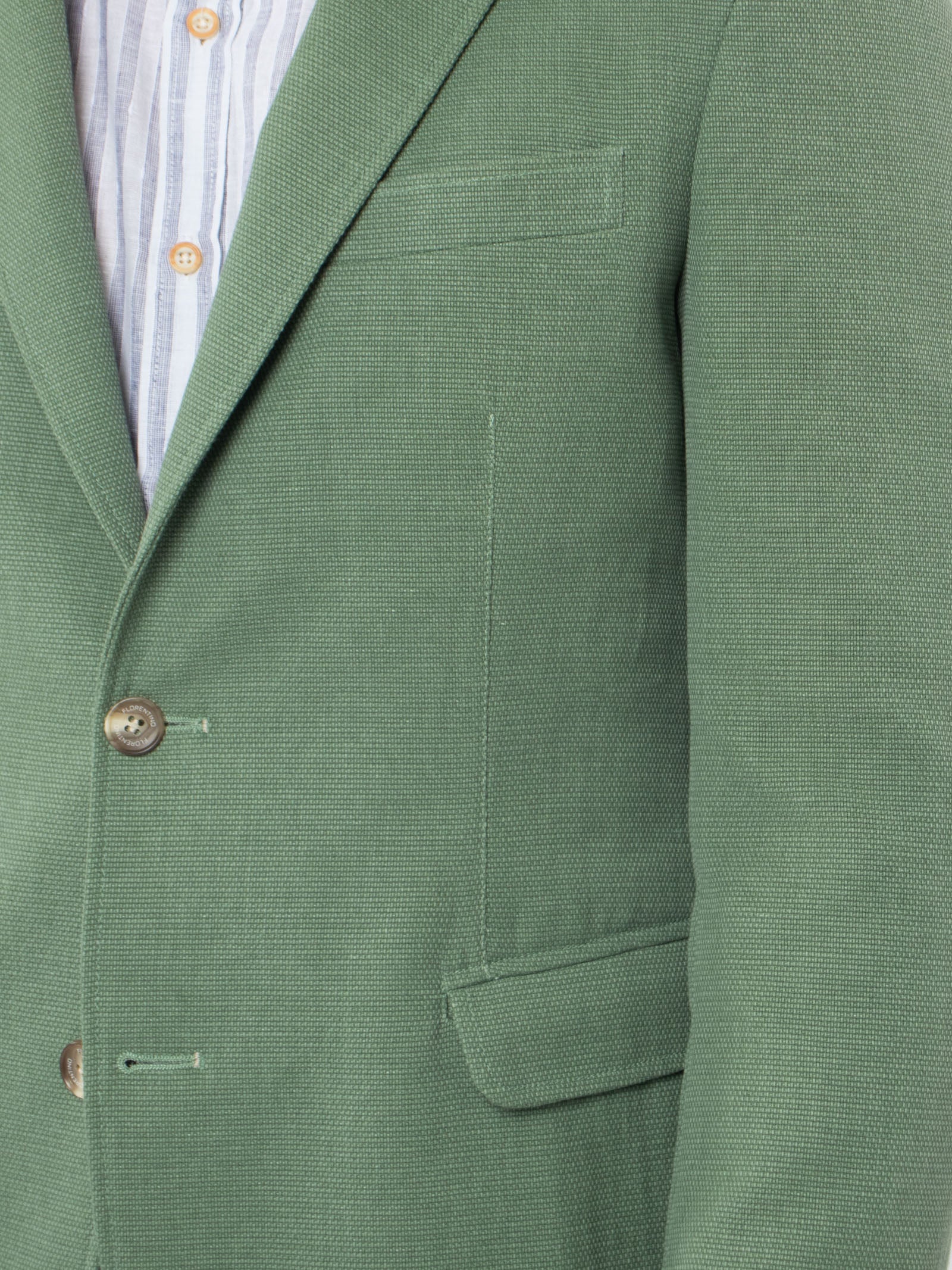 Strutured cotton-linen blazer