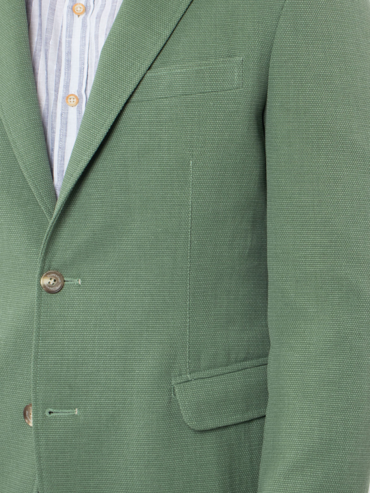Strutured cotton-linen blazer