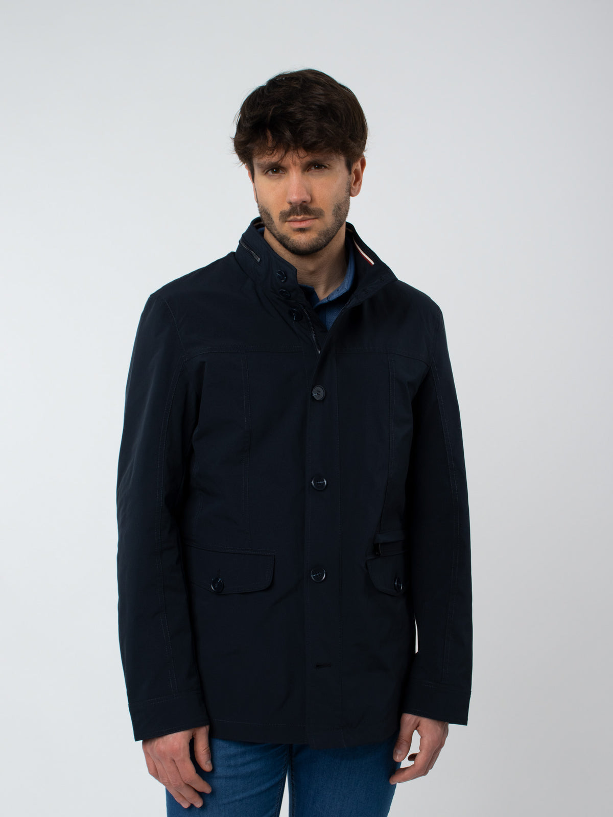 Technical parka with details