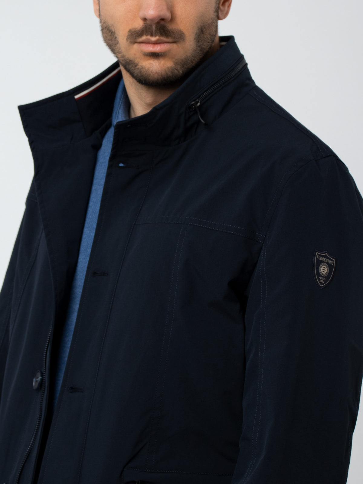 Technical parka with details