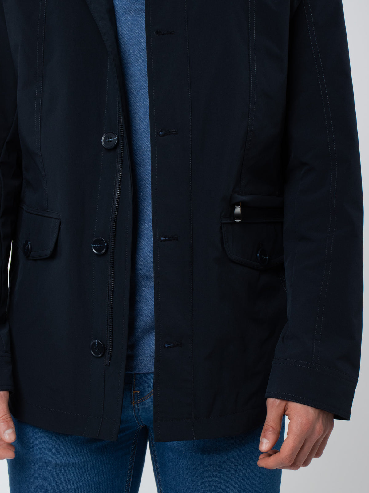 Technical parka with details