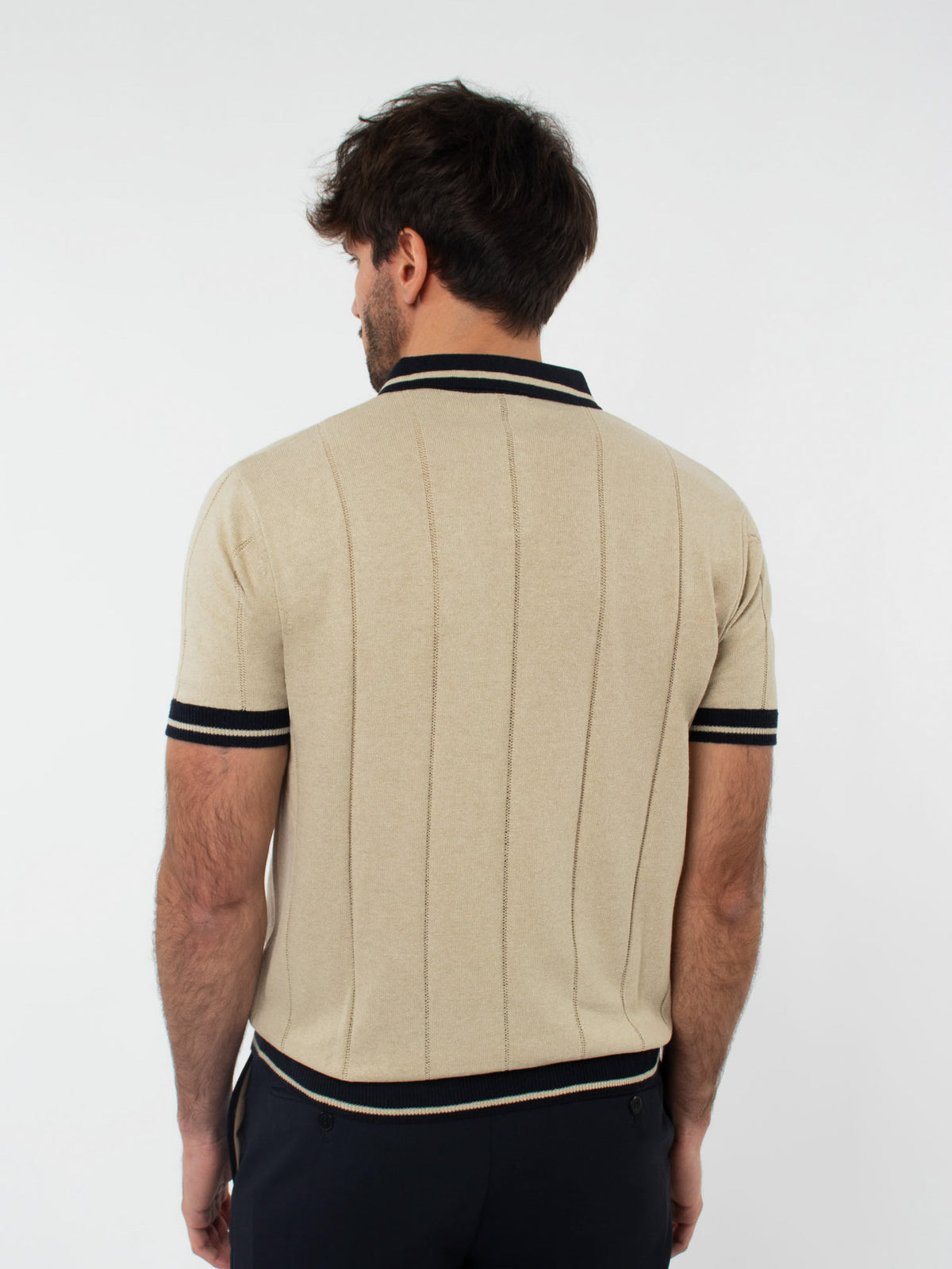 Knitted polo shirt