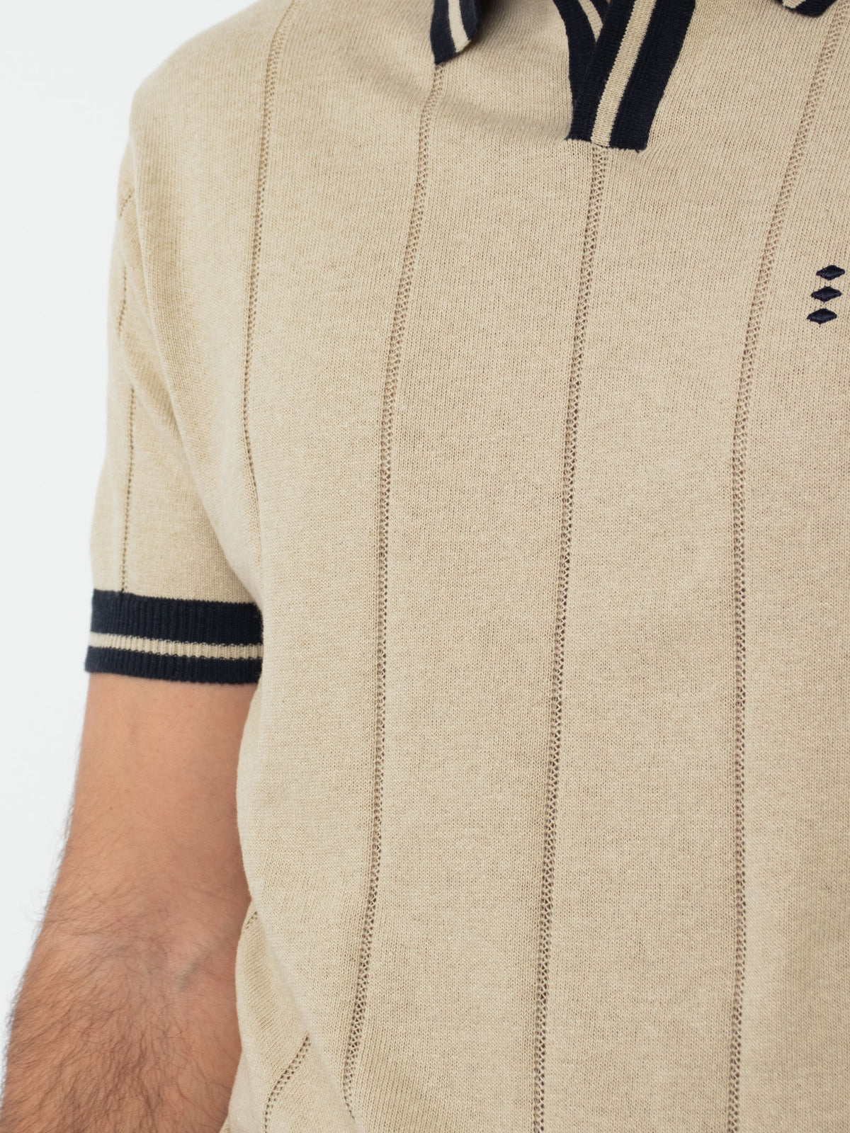 Knitted polo shirt