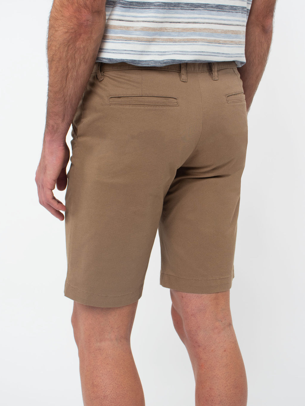 Micro-pattern regular fit shorts