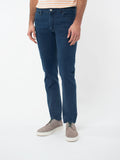 Pantalón vaquero slim fit acabado bleach