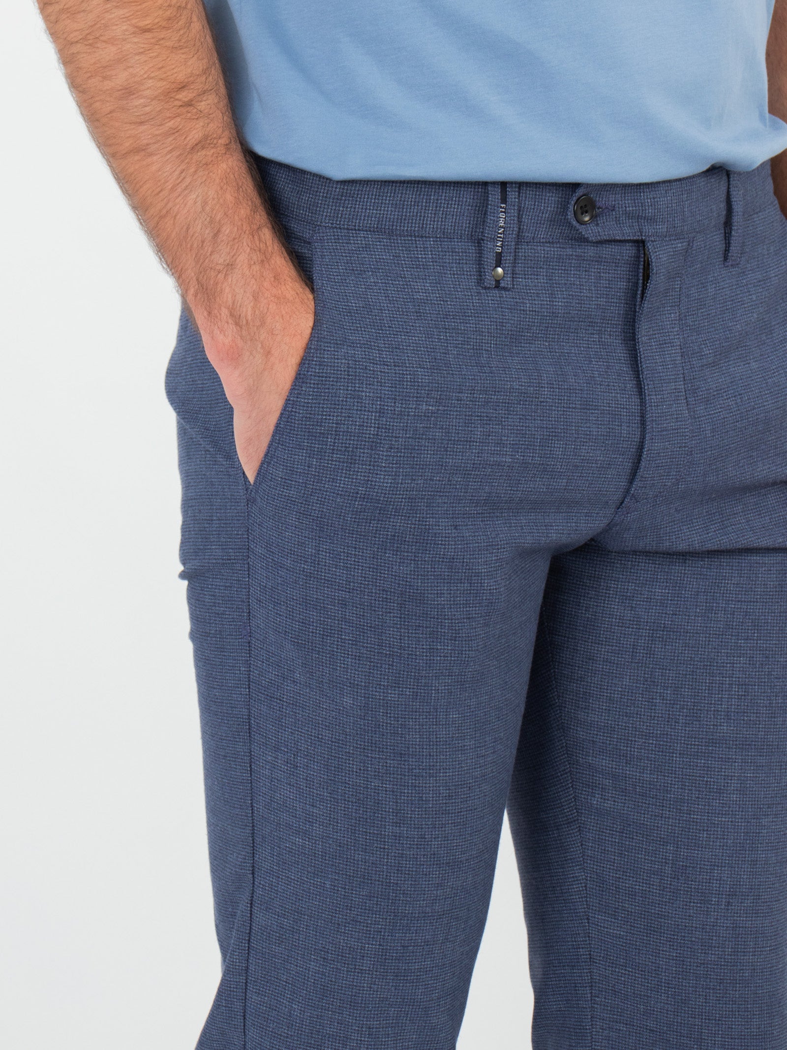 Pantalón chino micro pata de gallo