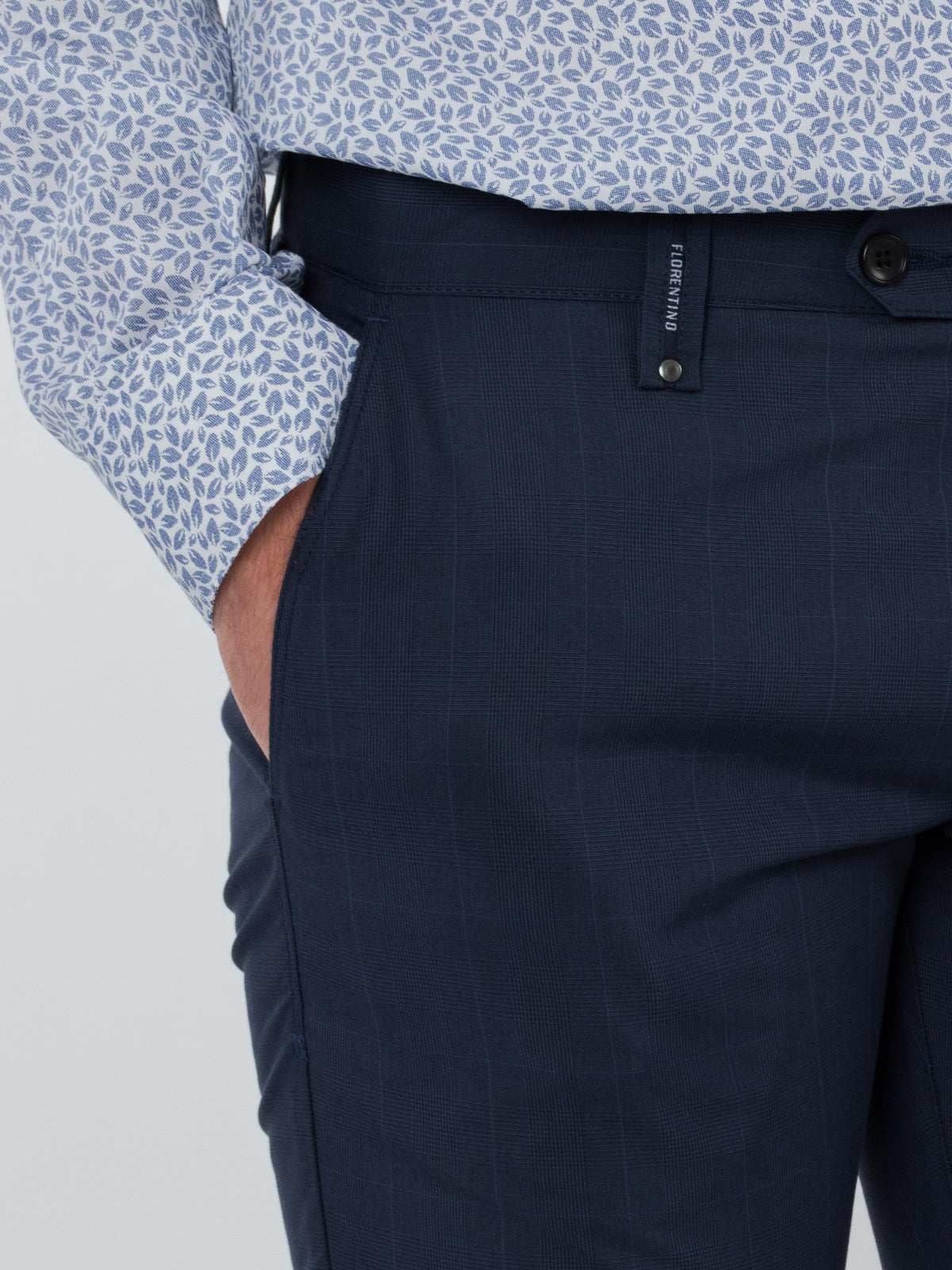 Pantalón chino cuadros
