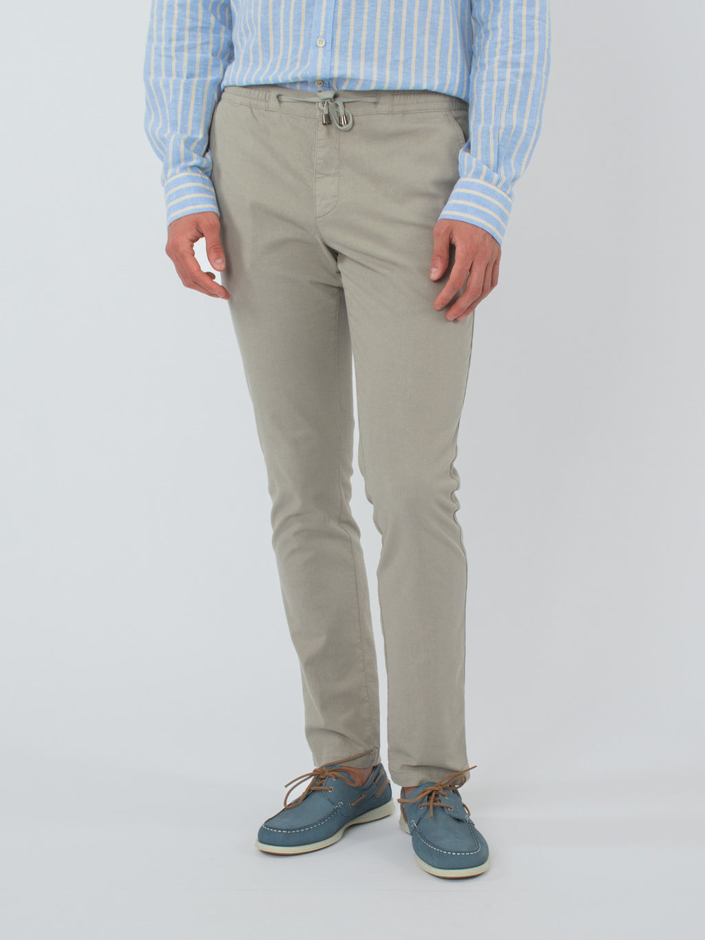 Slim fit twill joggers