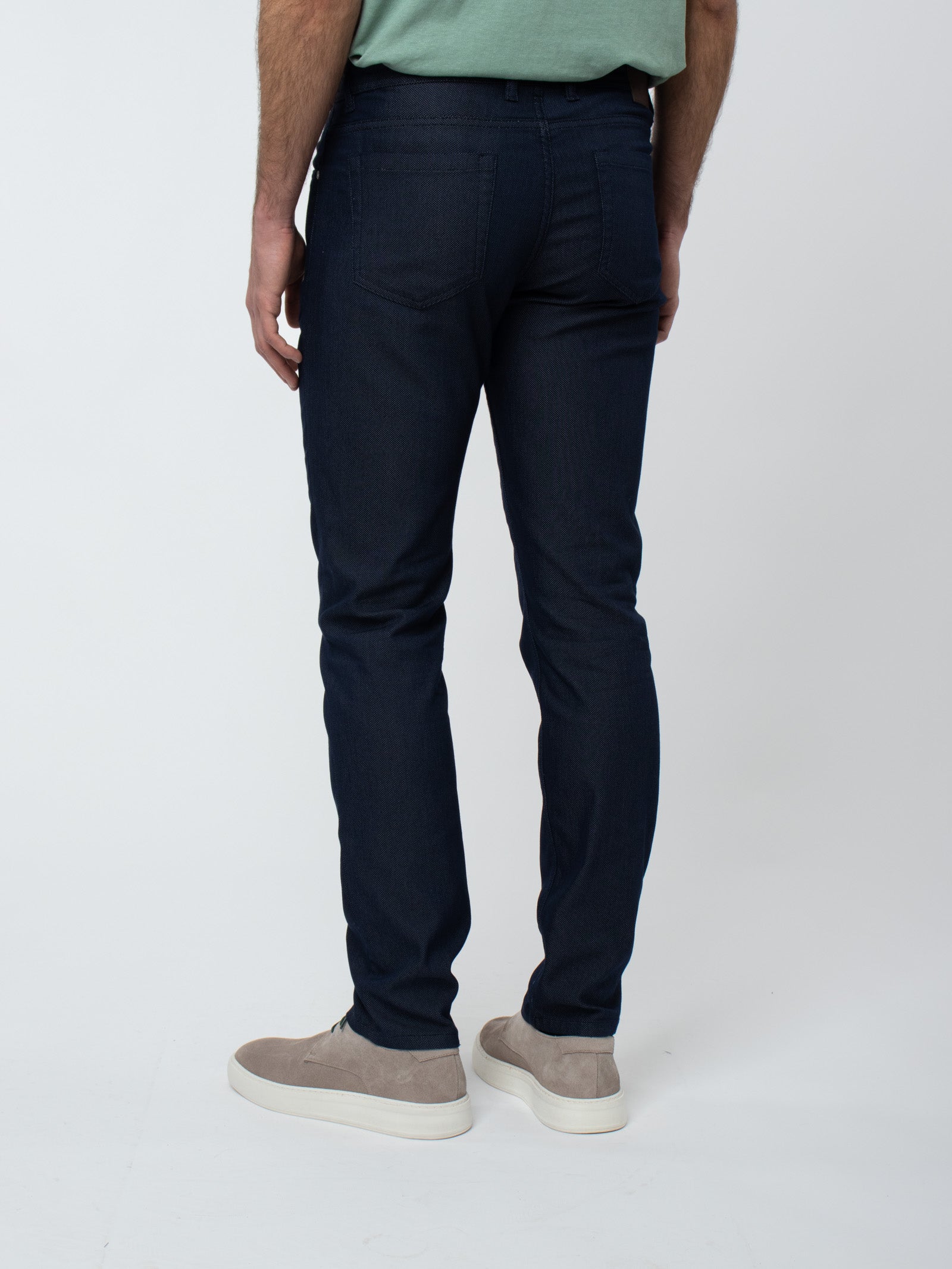 Pantalón tejanero microdibujo