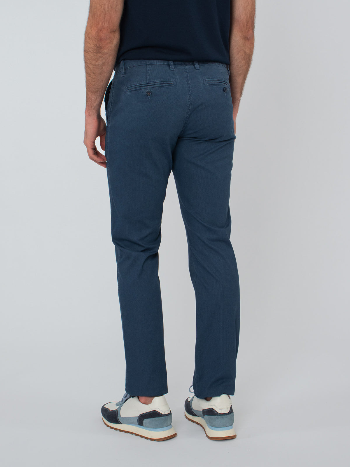 Micro-stripe chino trousers