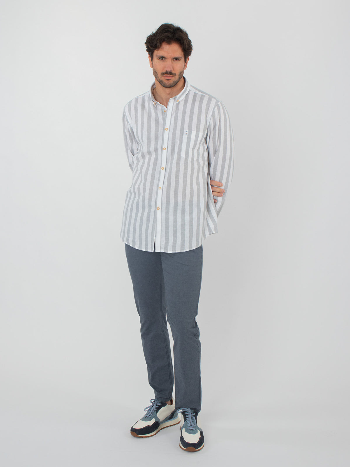 Camisa rayas slim fit