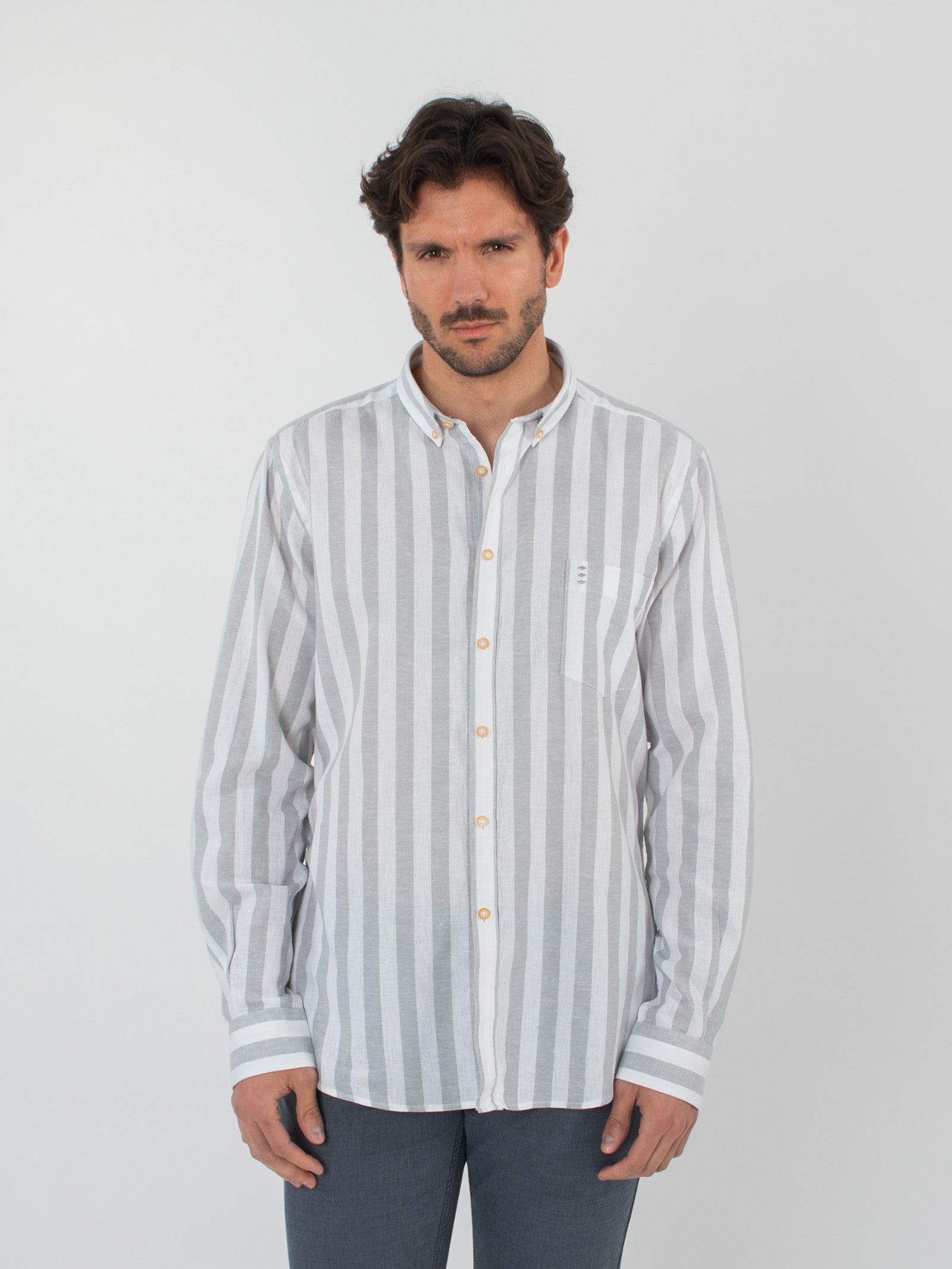 Camisa rayas slim fit