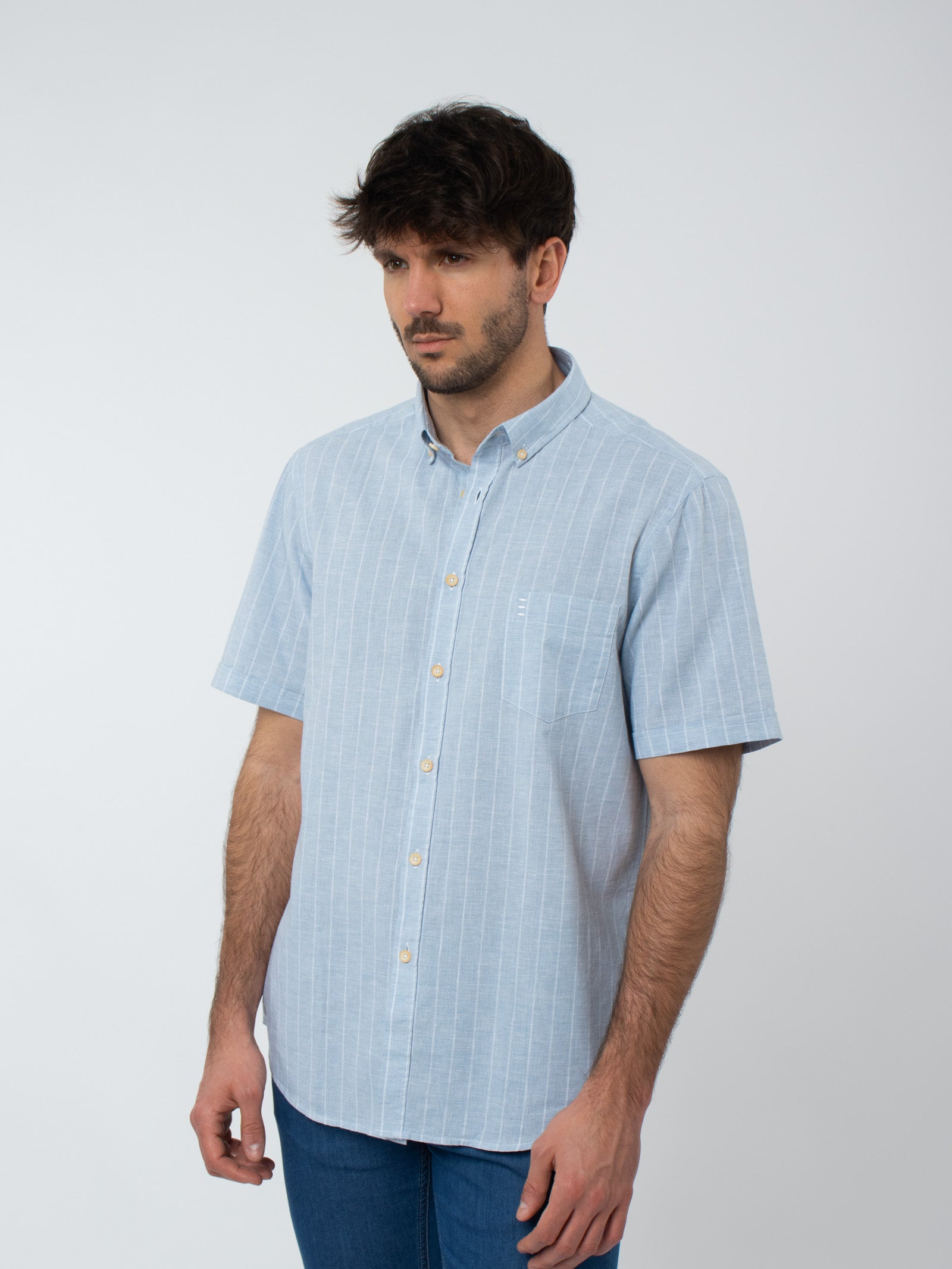 Camisa rayas regular fit