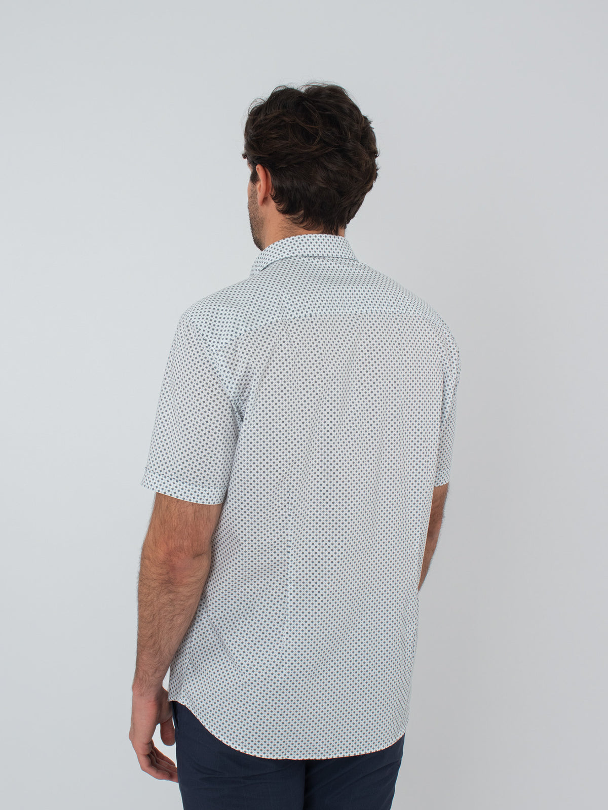 Geometric print shirt