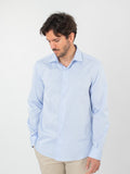 Camisa regular fit con microdibujo
