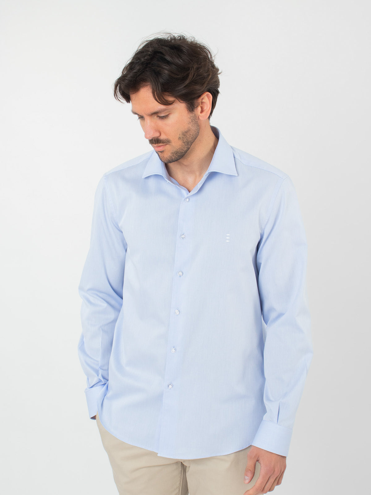 Regular fit micro-pattern shirt