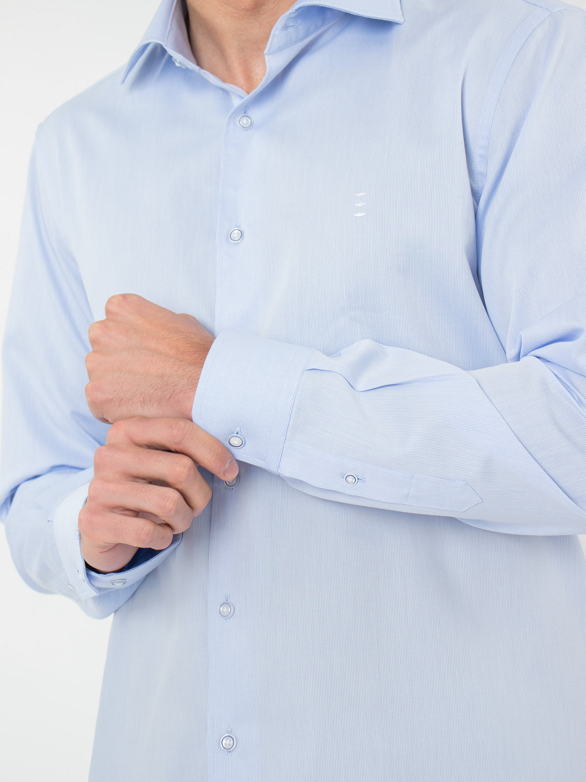 Regular fit micro-pattern shirt