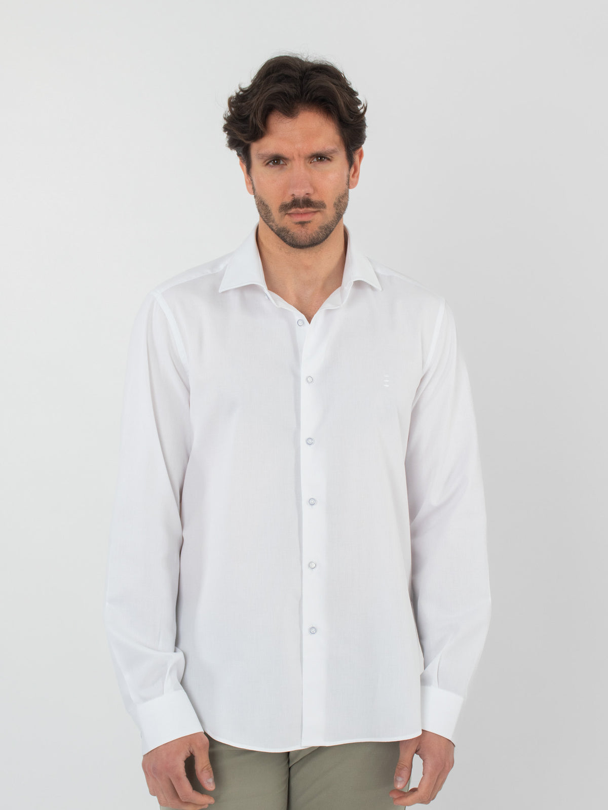 Regular fit micro-pattern shirt