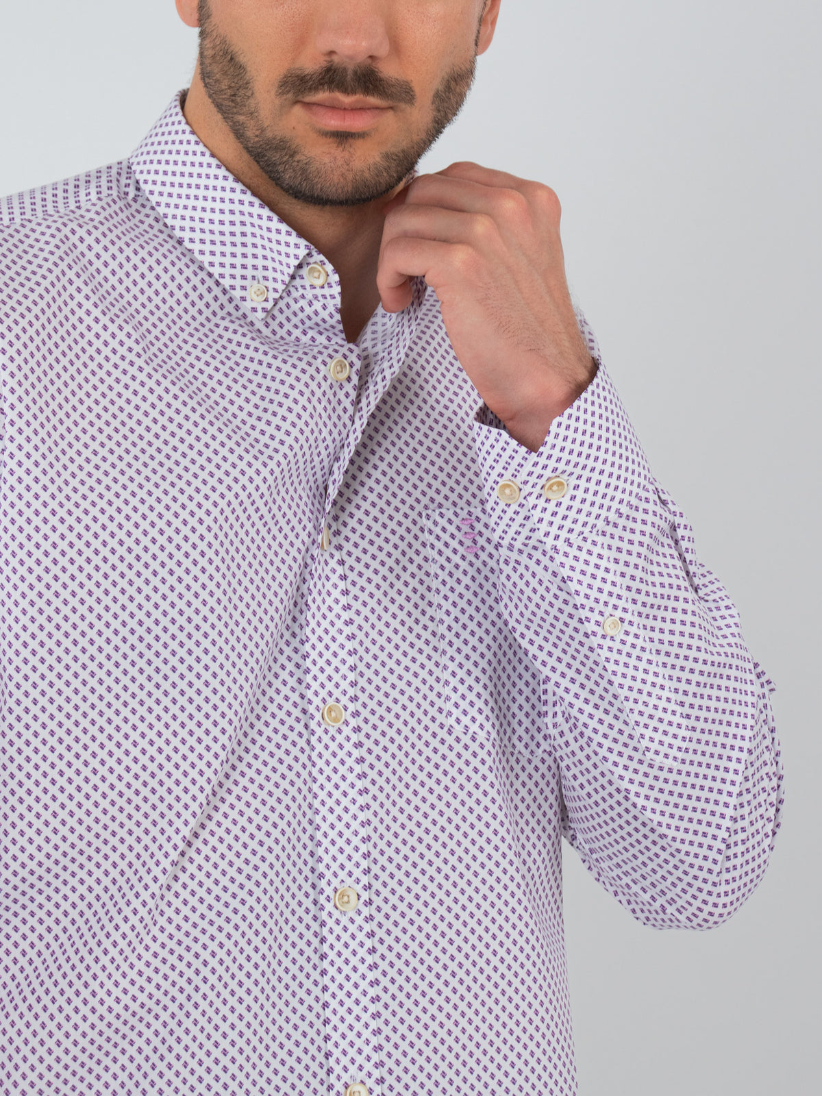 Printed slim fit shirt