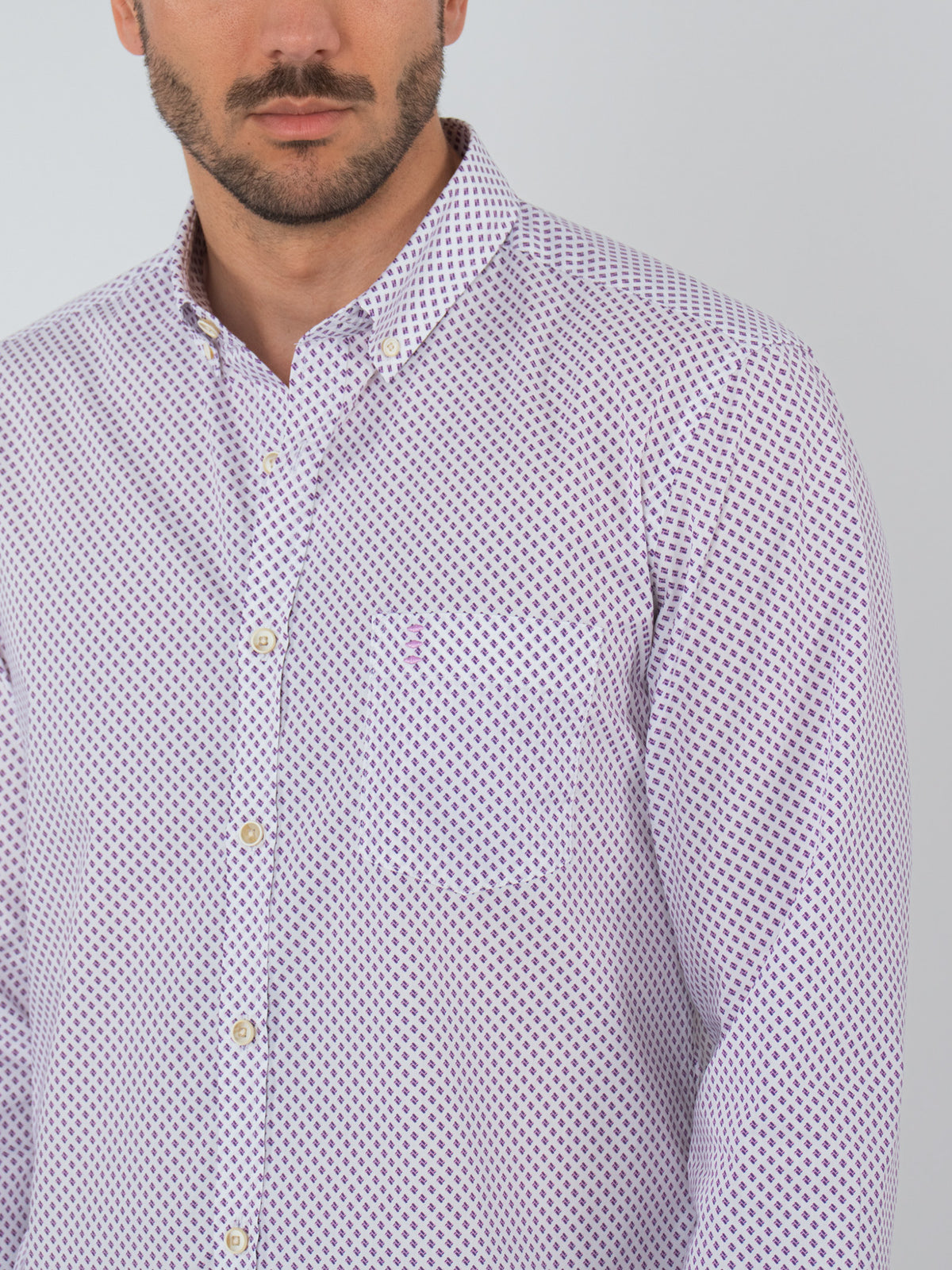 Printed slim fit shirt