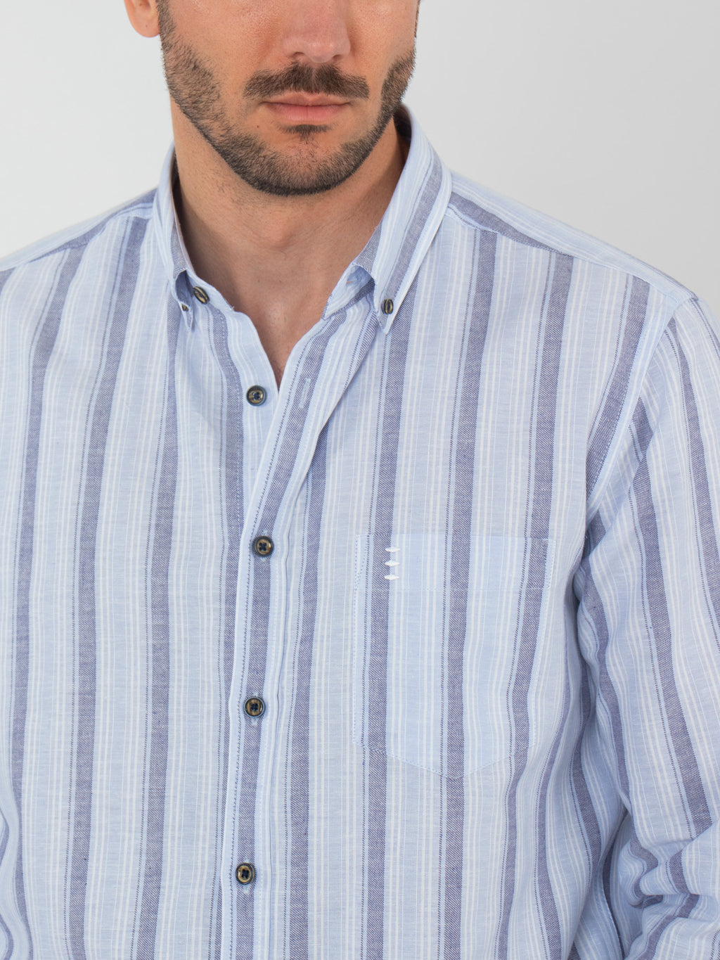 Striped slim fit shirt